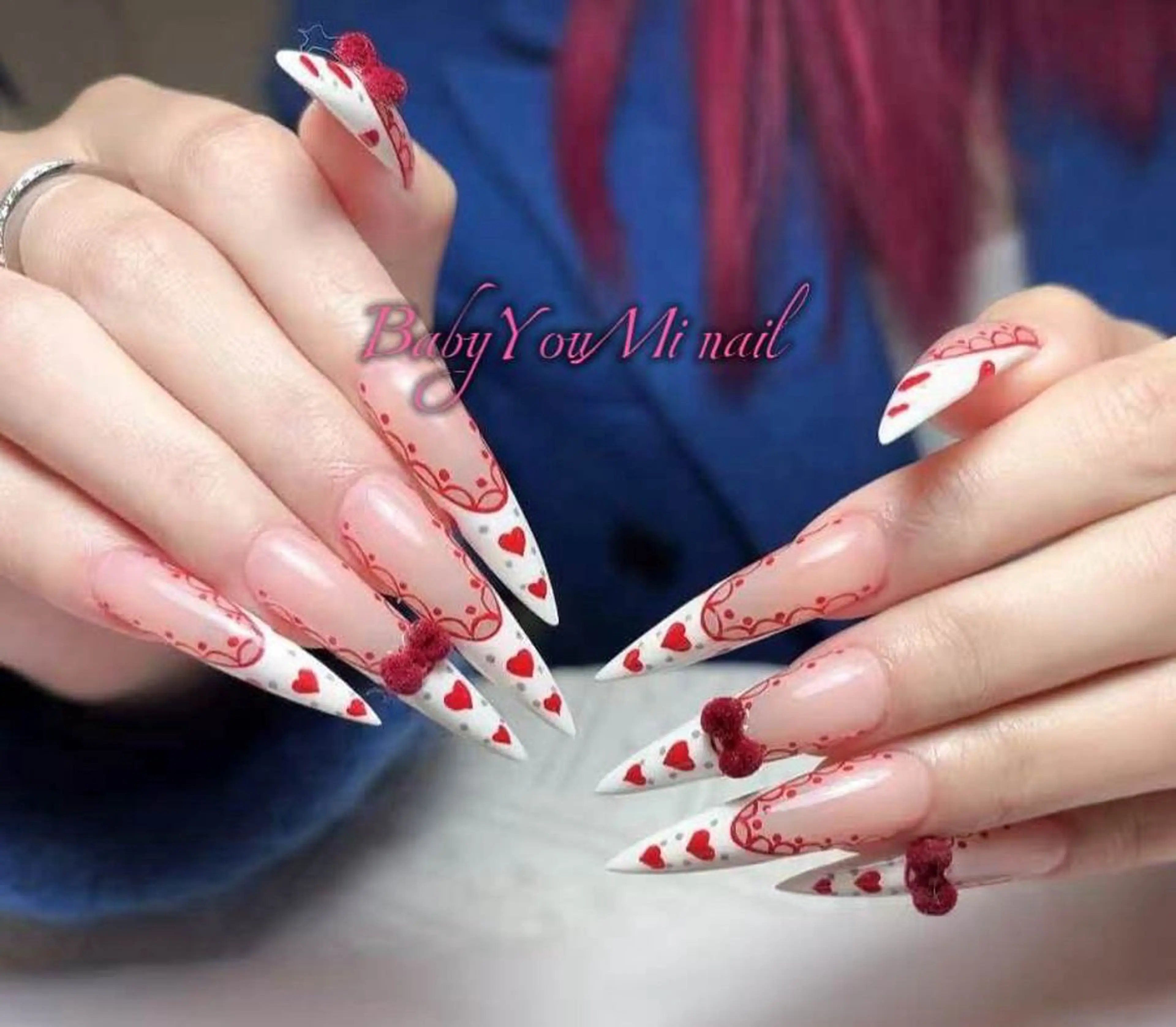 ネイル オーロラネイル フラワーネイル フットネイル フレンチネイル ジェルネイル ハンドネイル BabyYouMi nailのネイルデザイン