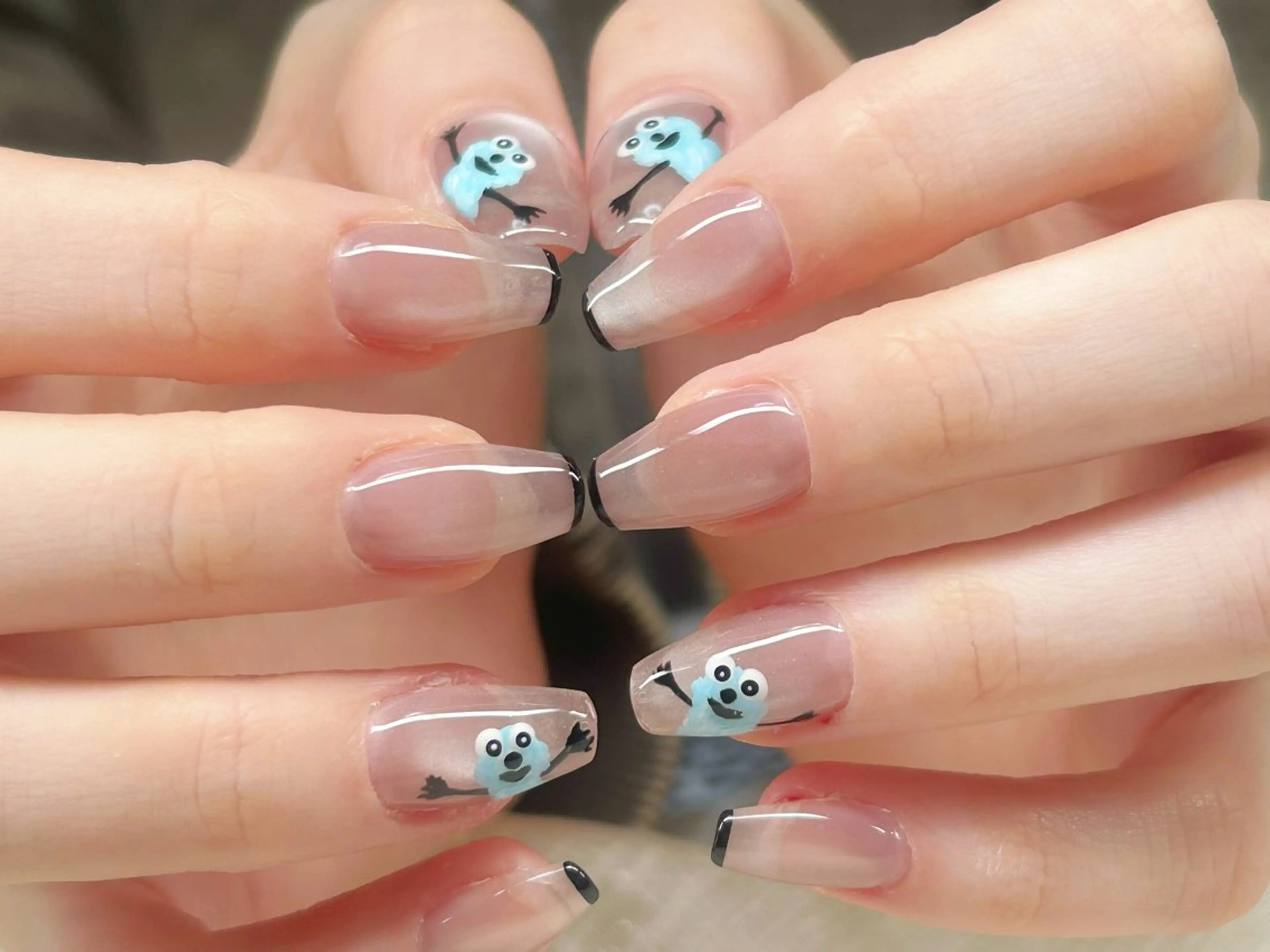 ネイル アートネイル チークネイル 成人式 入学式 長さ出し ハンドネイル Lino Nailのネイルデザイン