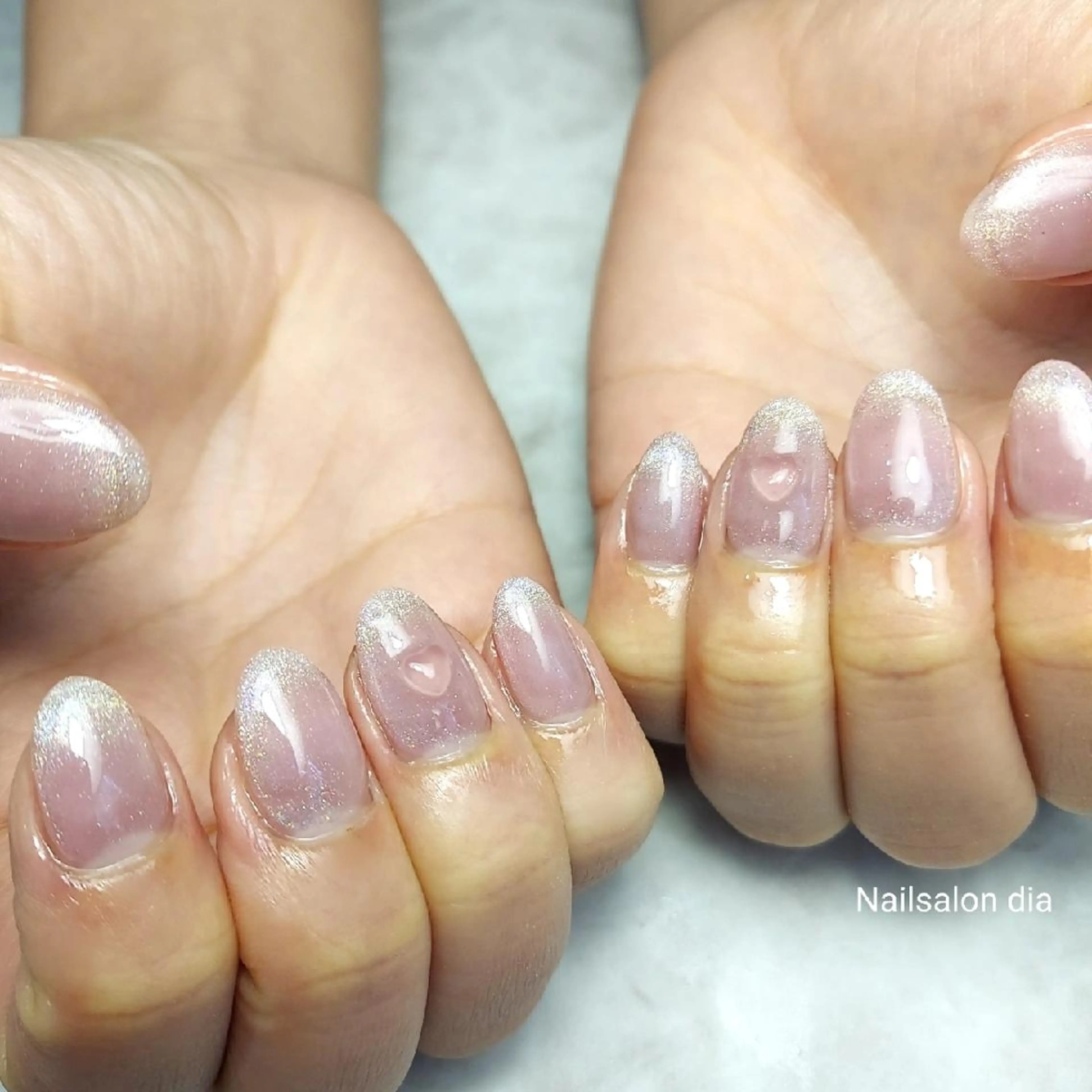 ネイル チークネイル フラワーネイル キラキラネイル マグネットネイル ミラーネイル ハンドネイル 栗東駅 徒歩10分 ネイルサロン ディアのネイルデザイン