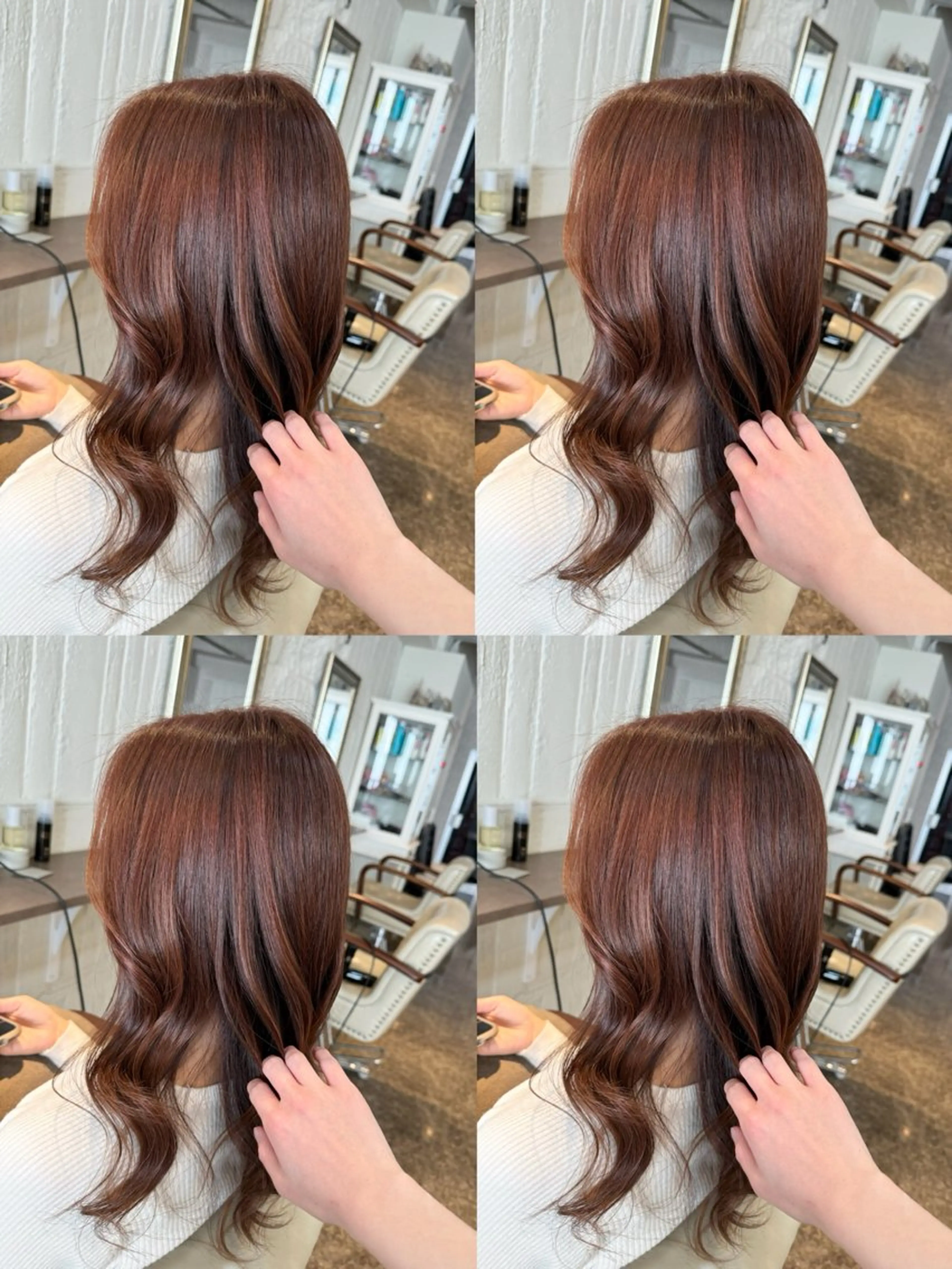 ロング カラー ブラウンカラー ピンクカラー ピンクブラウン 🌷MAYU 🌷のヘアスタイル