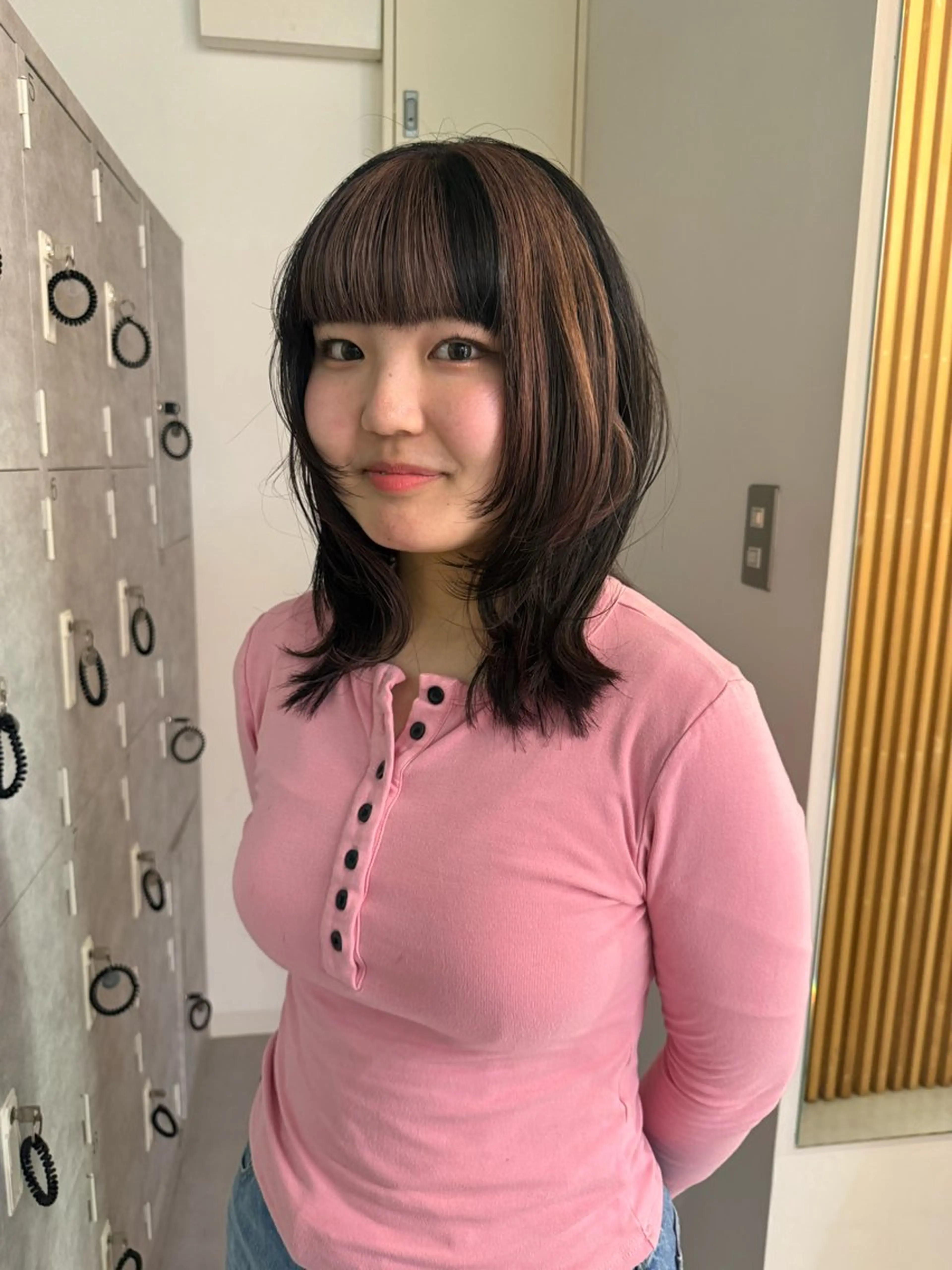 セミロング レイヤー/パーマ/ ‎kanahaʚଓ⋆のヘアスタイル