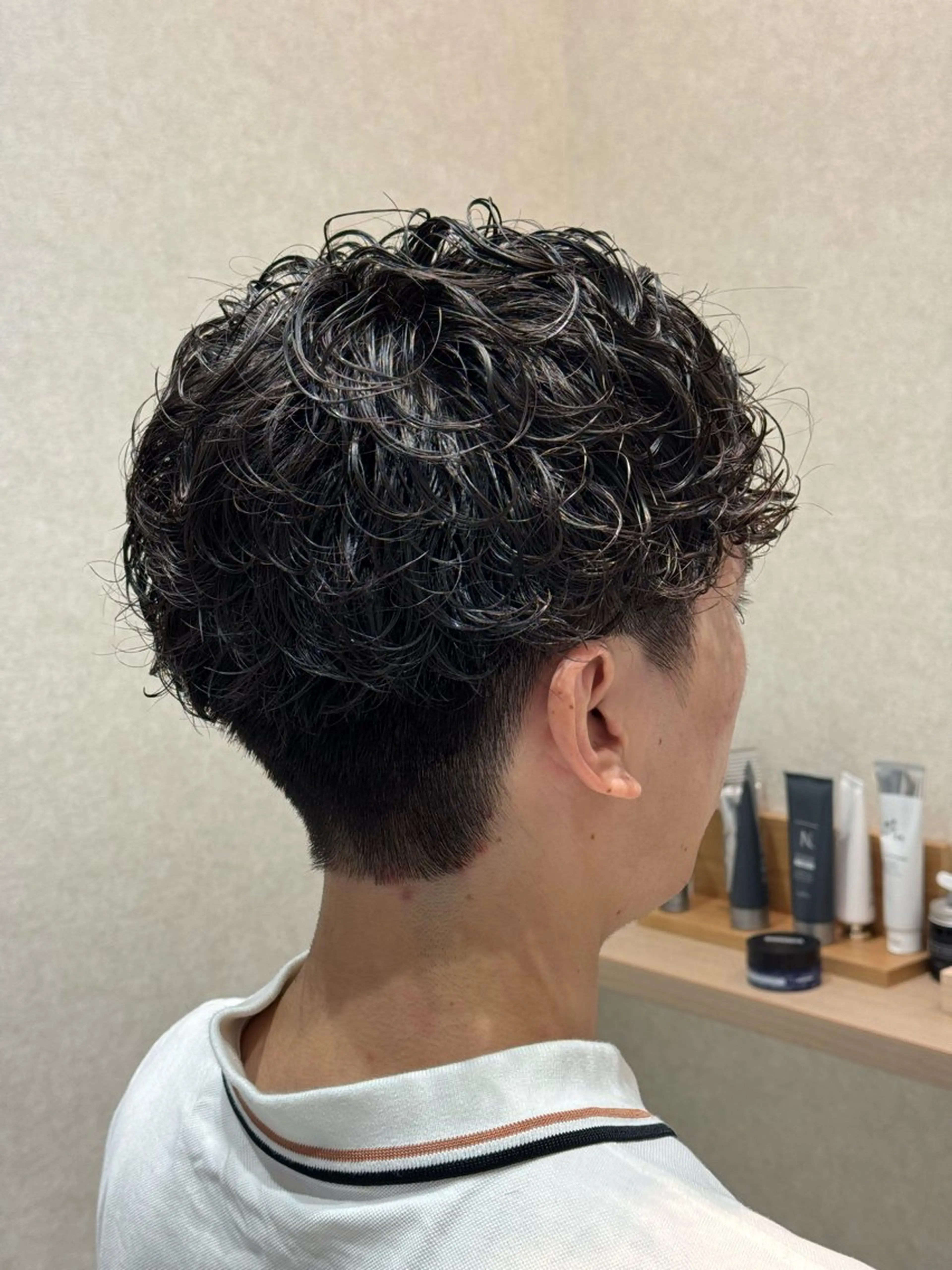 ショート パーマ メンズヘア特化 廣田和也のヘアスタイル