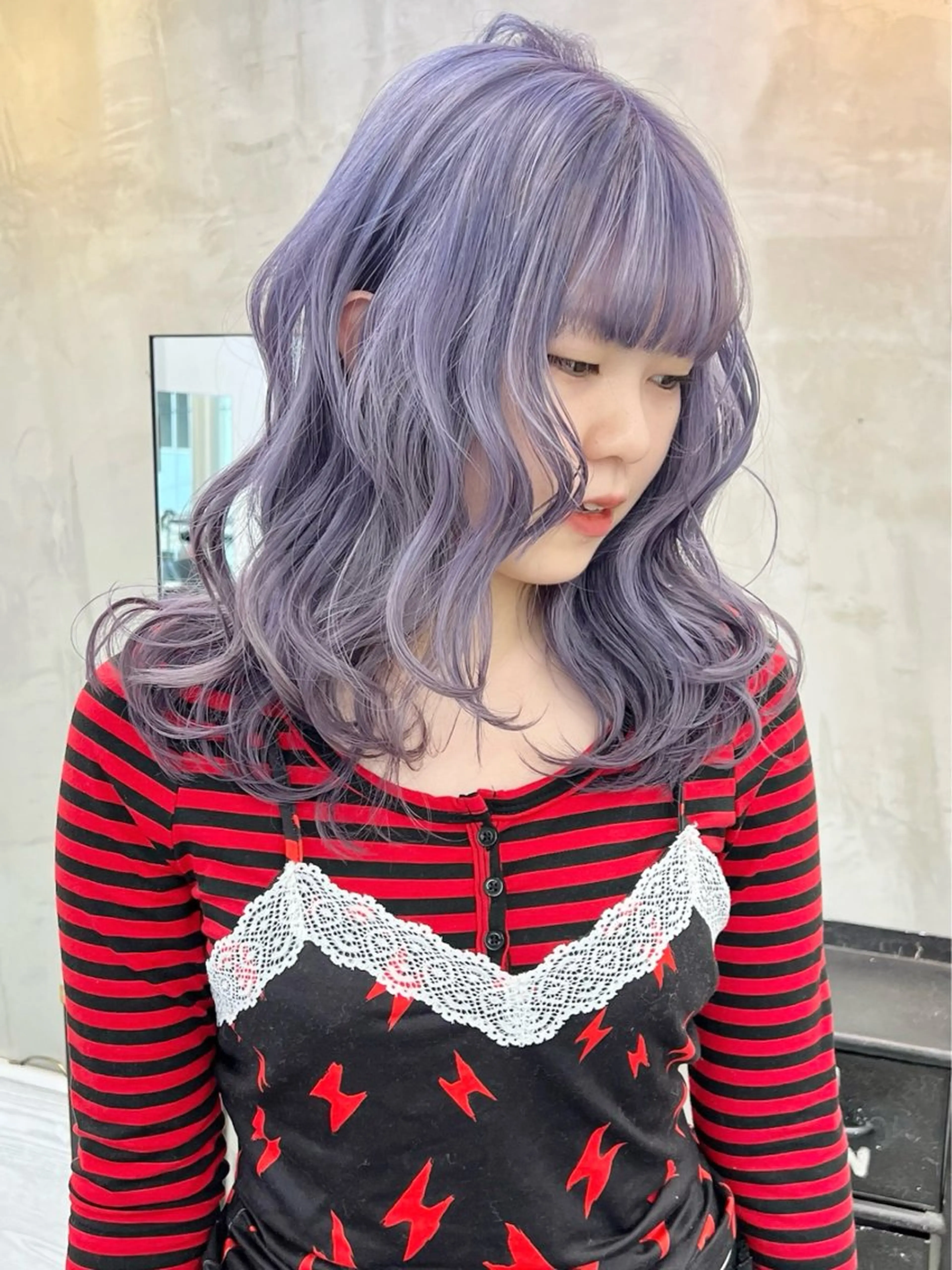 セミロング ヘアカラー 暖色カラー/レイヤー カット☁️MEI☁️のヘアスタイル