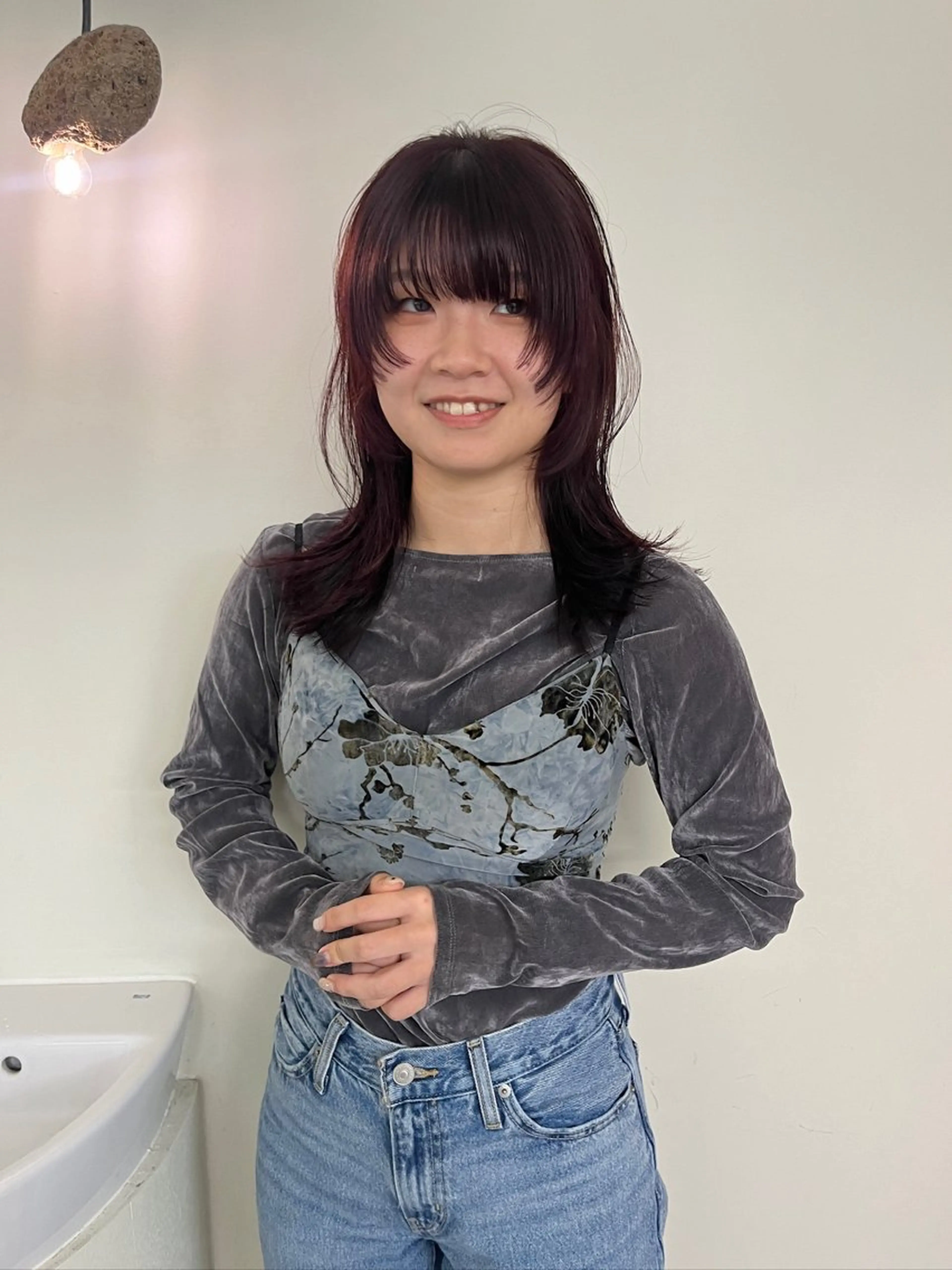 ロング レイヤーカット ロング 似合わせカット メンズハイトーン/栄 /イトウタケルのヘアスタイル