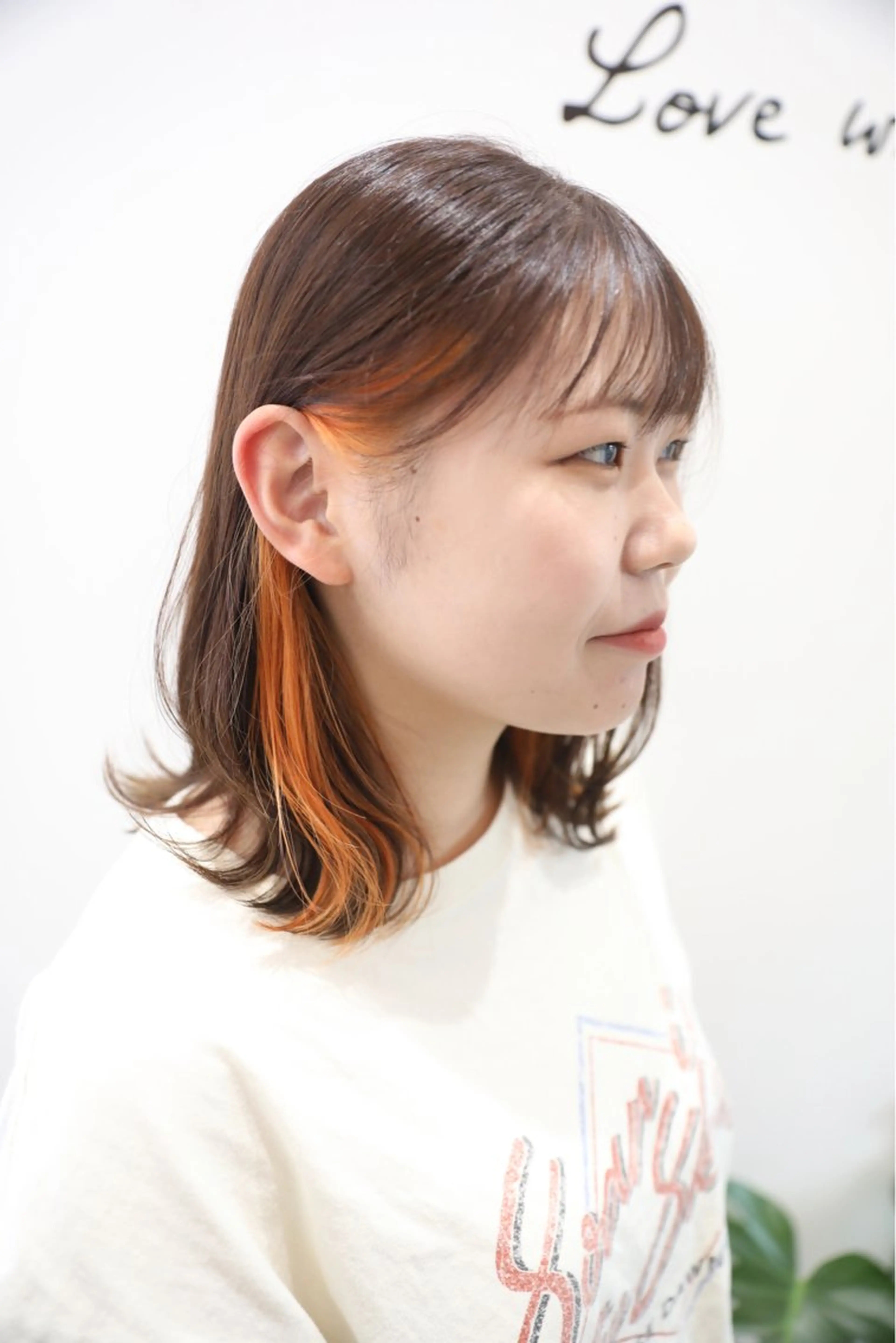 ミディアム カラー カット ヘアカラー recipe 黒木 彩那のヘアスタイル