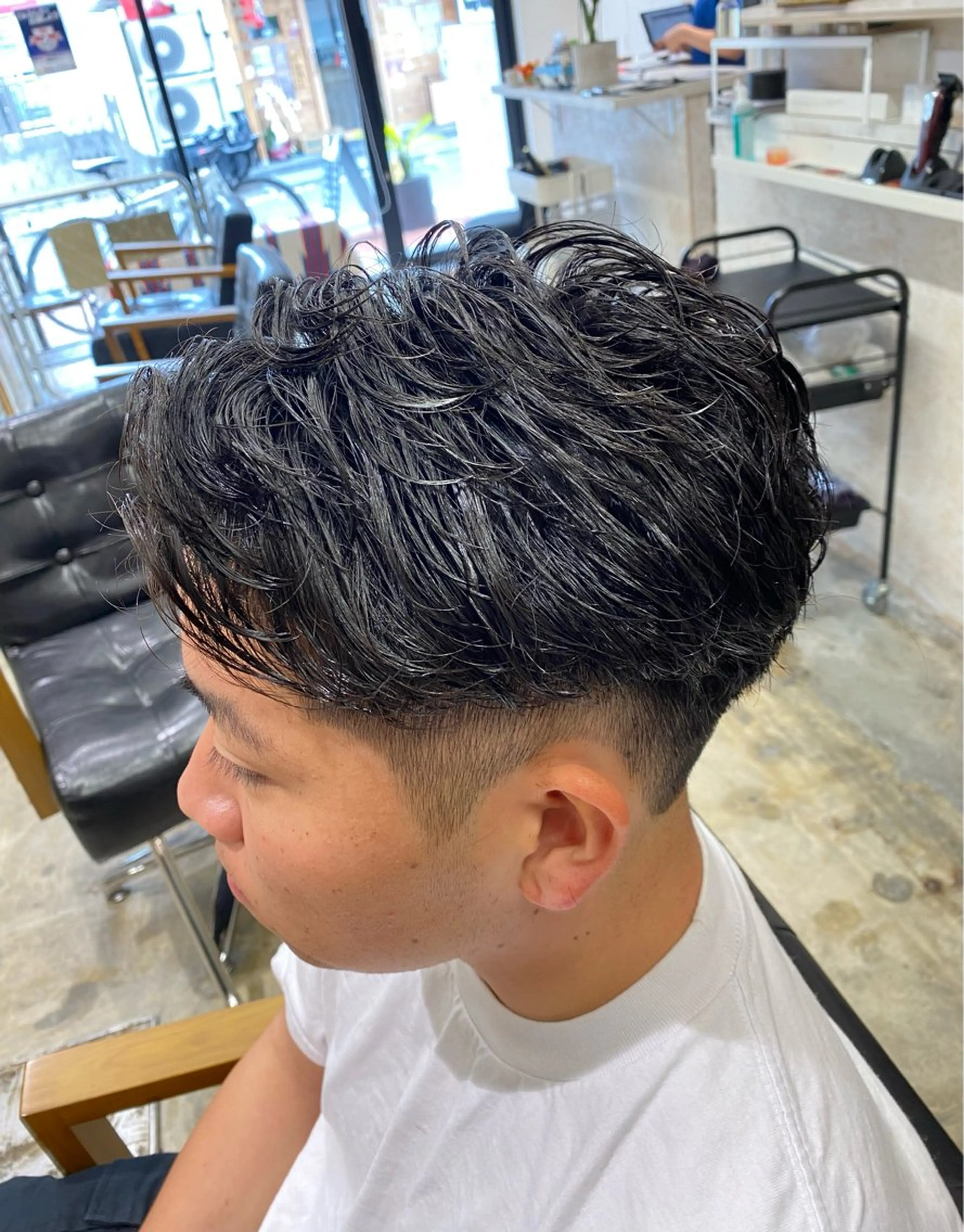 パーマ メンズ フェザーパーマ メンズパーマ スパイキーショート メンズツイストパーマ 波巻きパーマ カット パーマ トリートメント ヘアセット 🌴パーマオタク🌴 長谷川　諒佑🌈のヘアスタイル