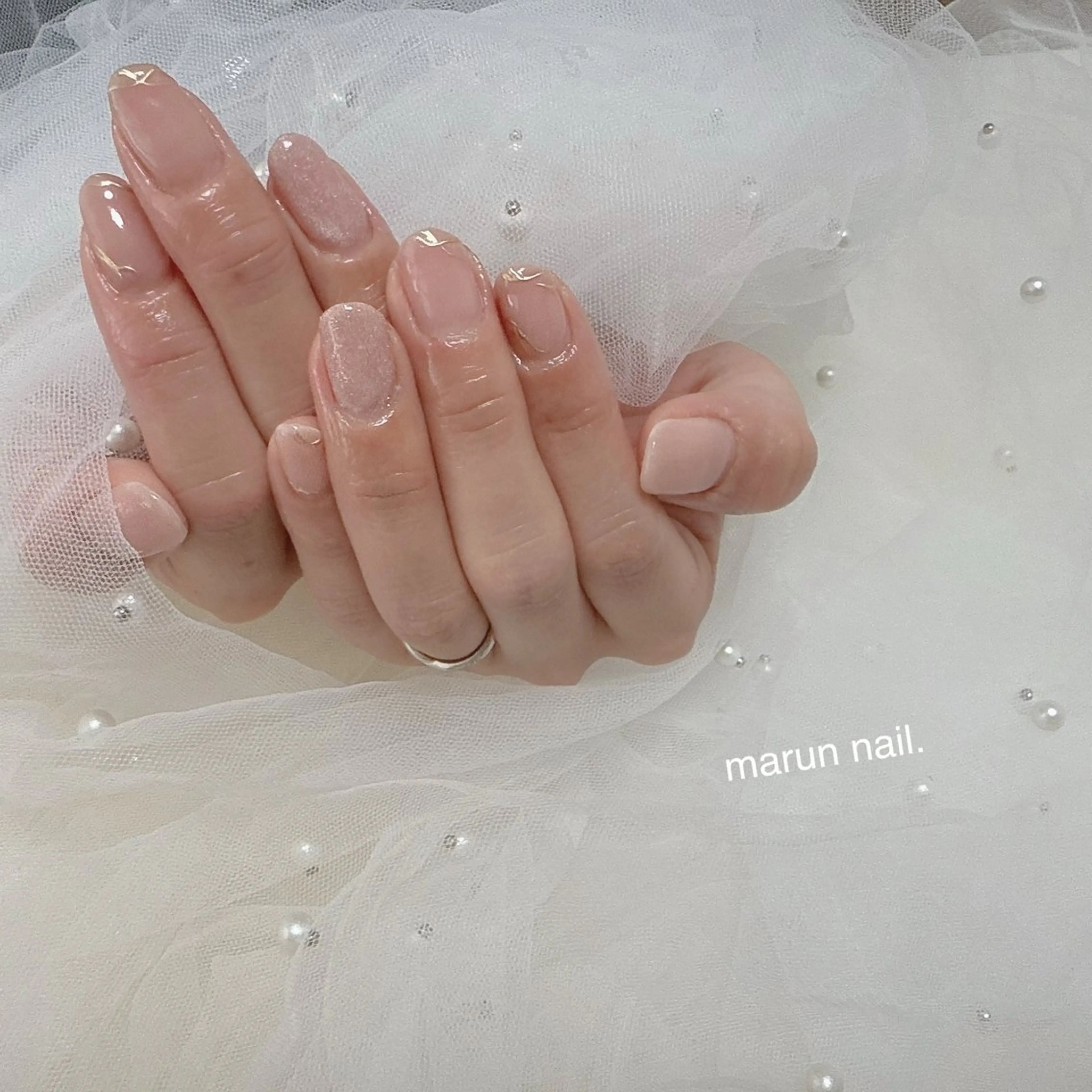 ネイル ジェルネイル ハンドネイル marun._ megumi.のネイルデザイン