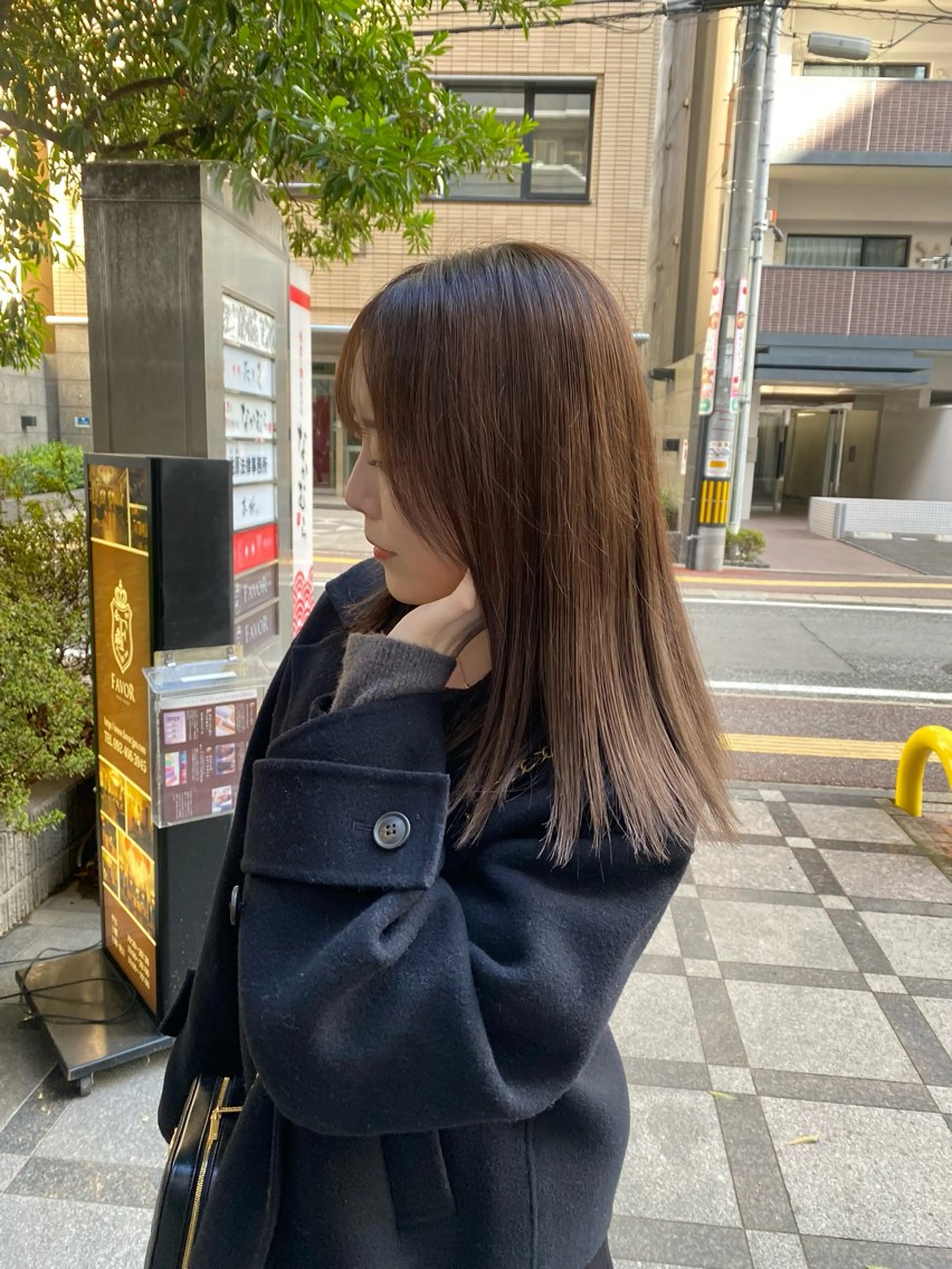 カラー 笠井 彩花のヘアスタイル