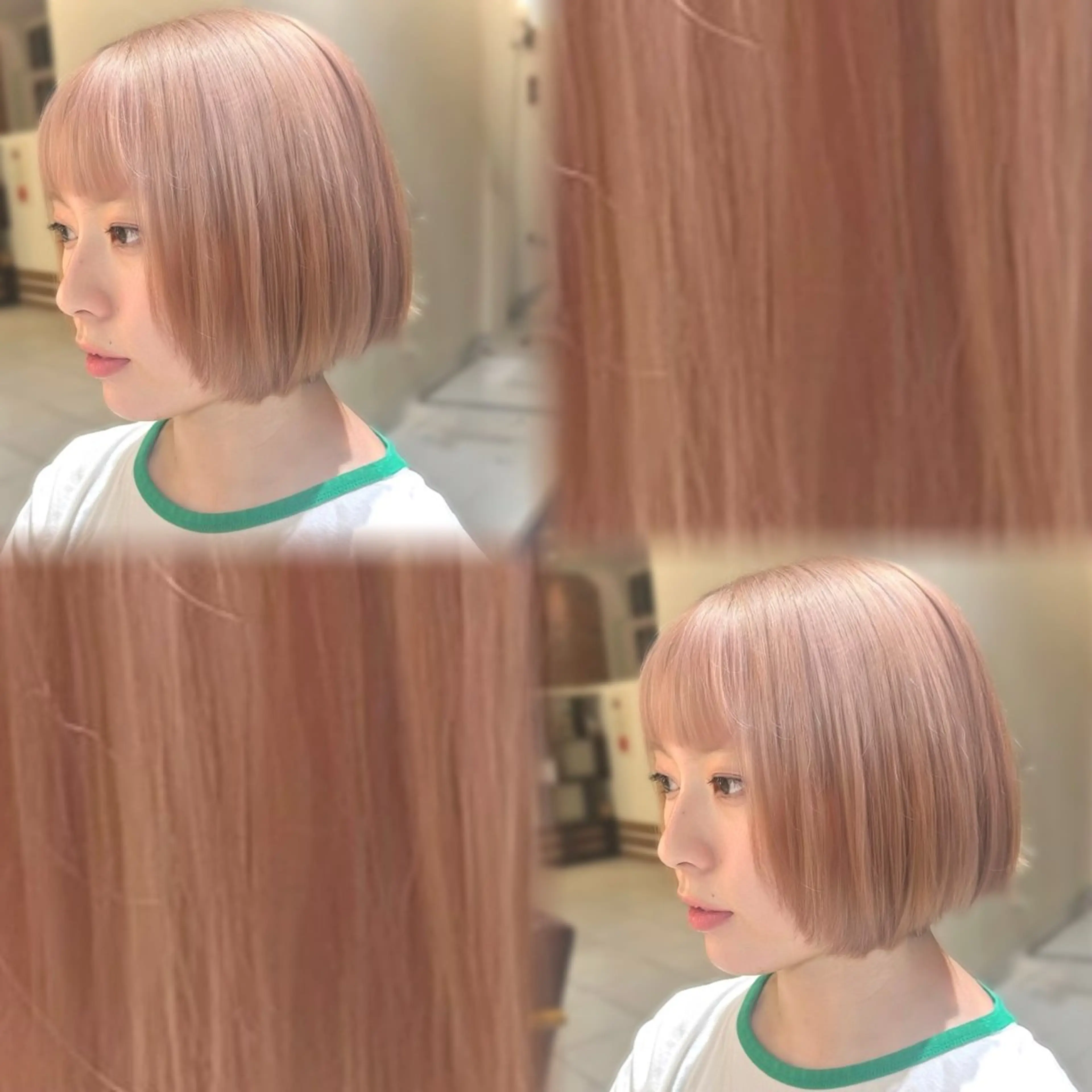ショート カラー ヘアカラー 透明感カラー×レイヤ ー🧊横田 冴のヘアスタイル
