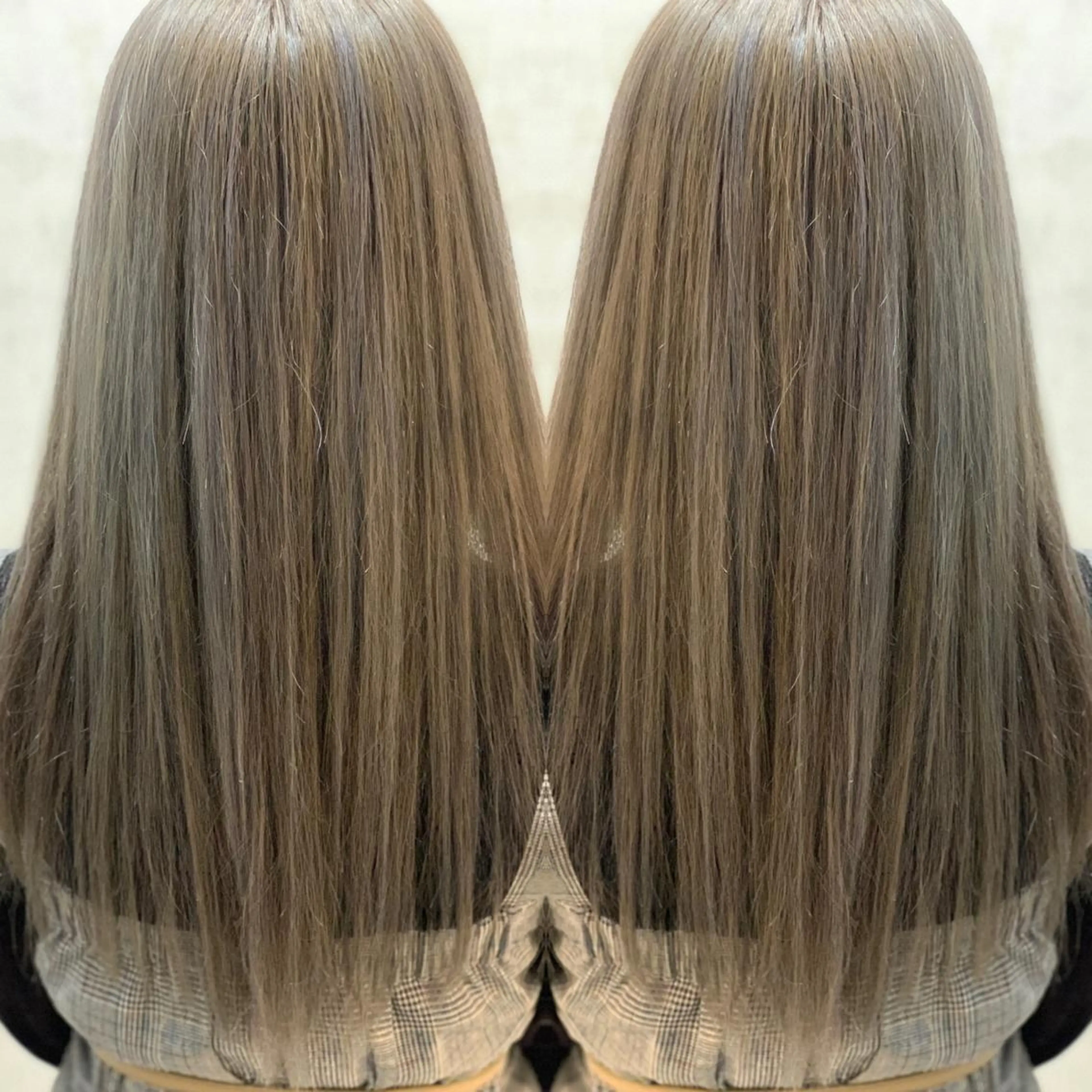 ロング カラー ブルーカラー ブルージュ ハイライトカラー ハイライト ヘアカラー トリートメント LUXBE LUCEのヘアスタイル