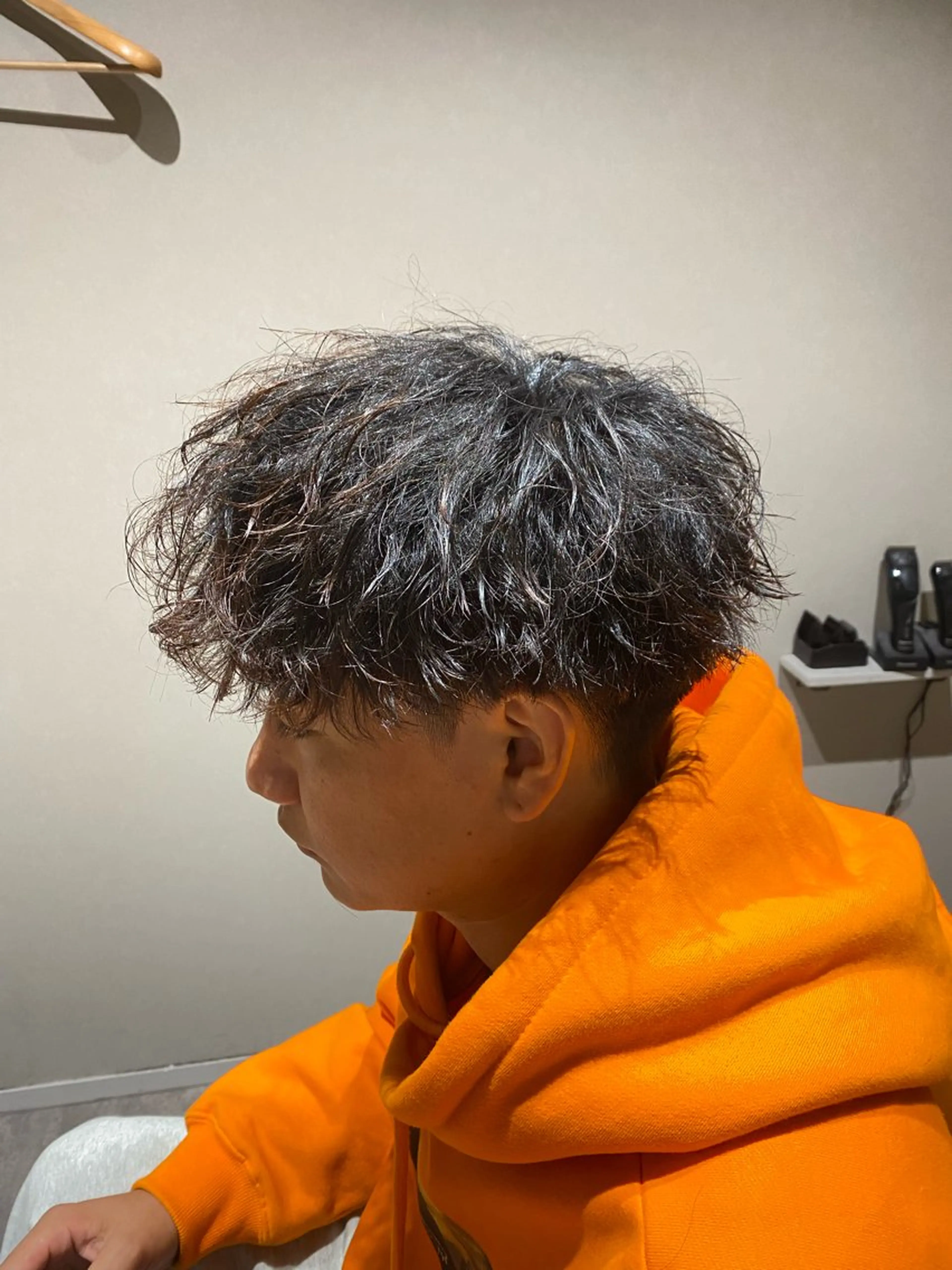 ショート パーマ ツイストスパイラルパーマ スパイラルパーマ BOSHU HAIR所属・【メンズ特化】 茅野　洋介のヘアスタイル