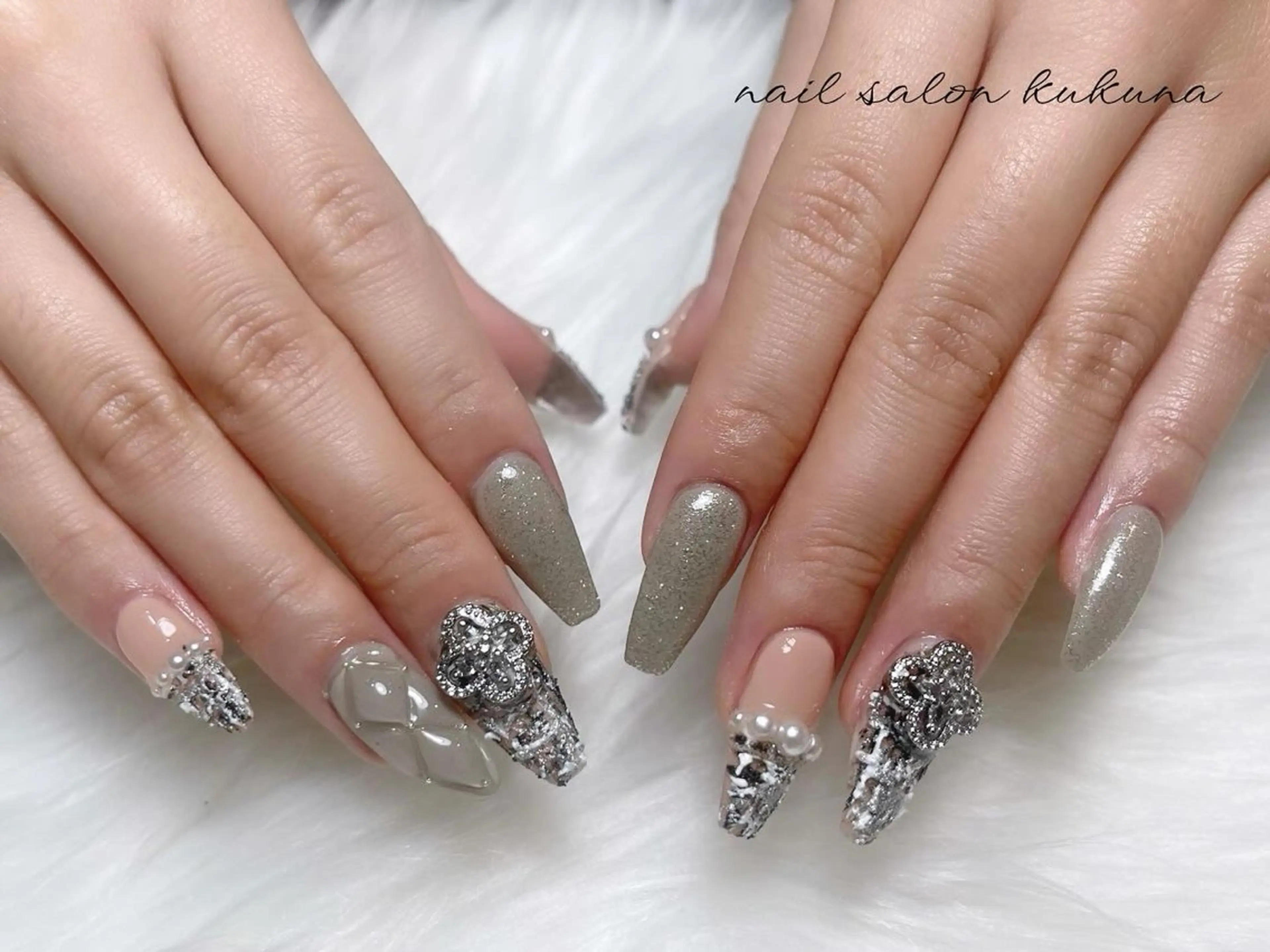 ネイル ハンドネイル ハンドケア nail salon kukuna所属・ワンホン/韓国 nail 大阪アメ村のネイルデザイン