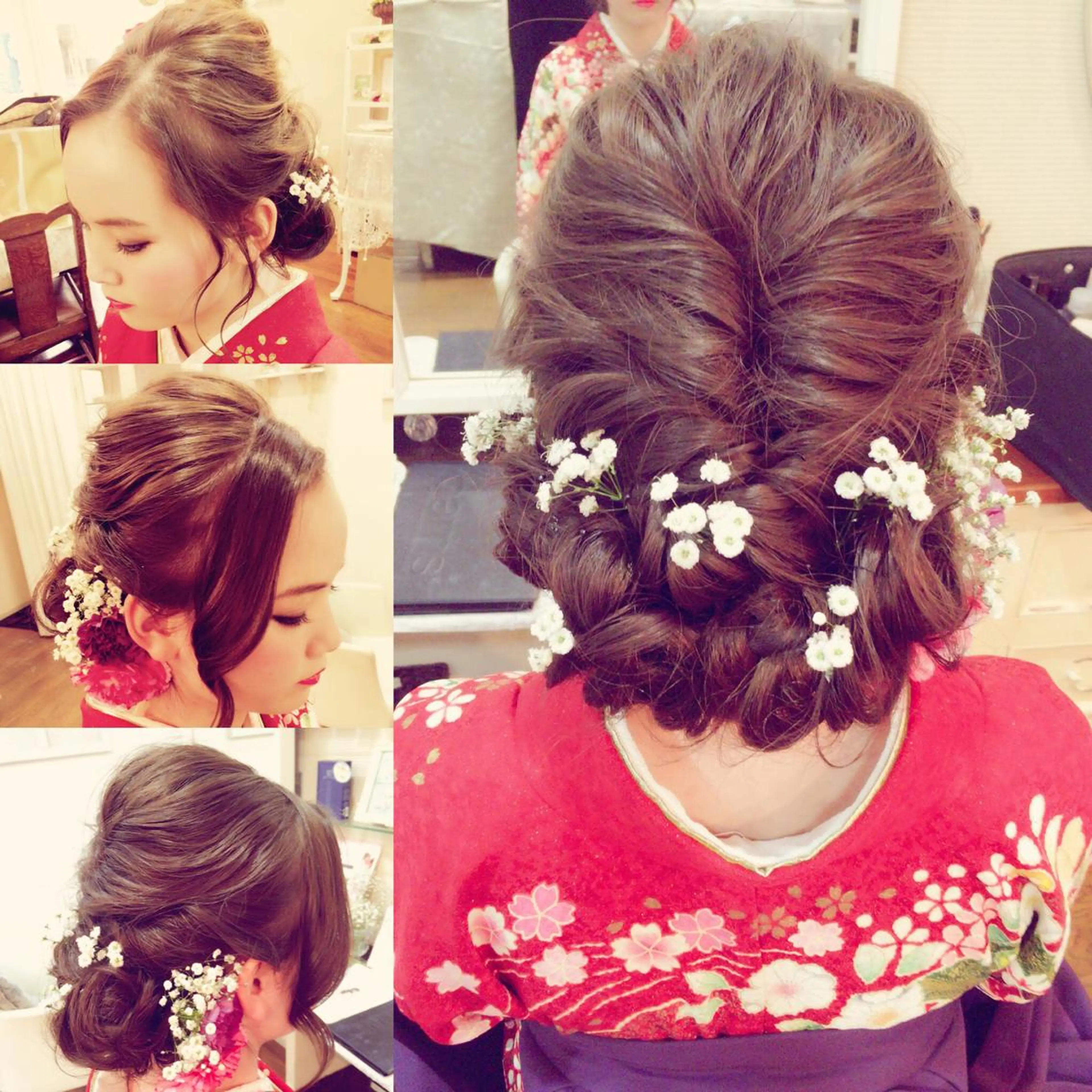 セミロング ヘアアレンジ 石丸 洋子のヘアスタイル