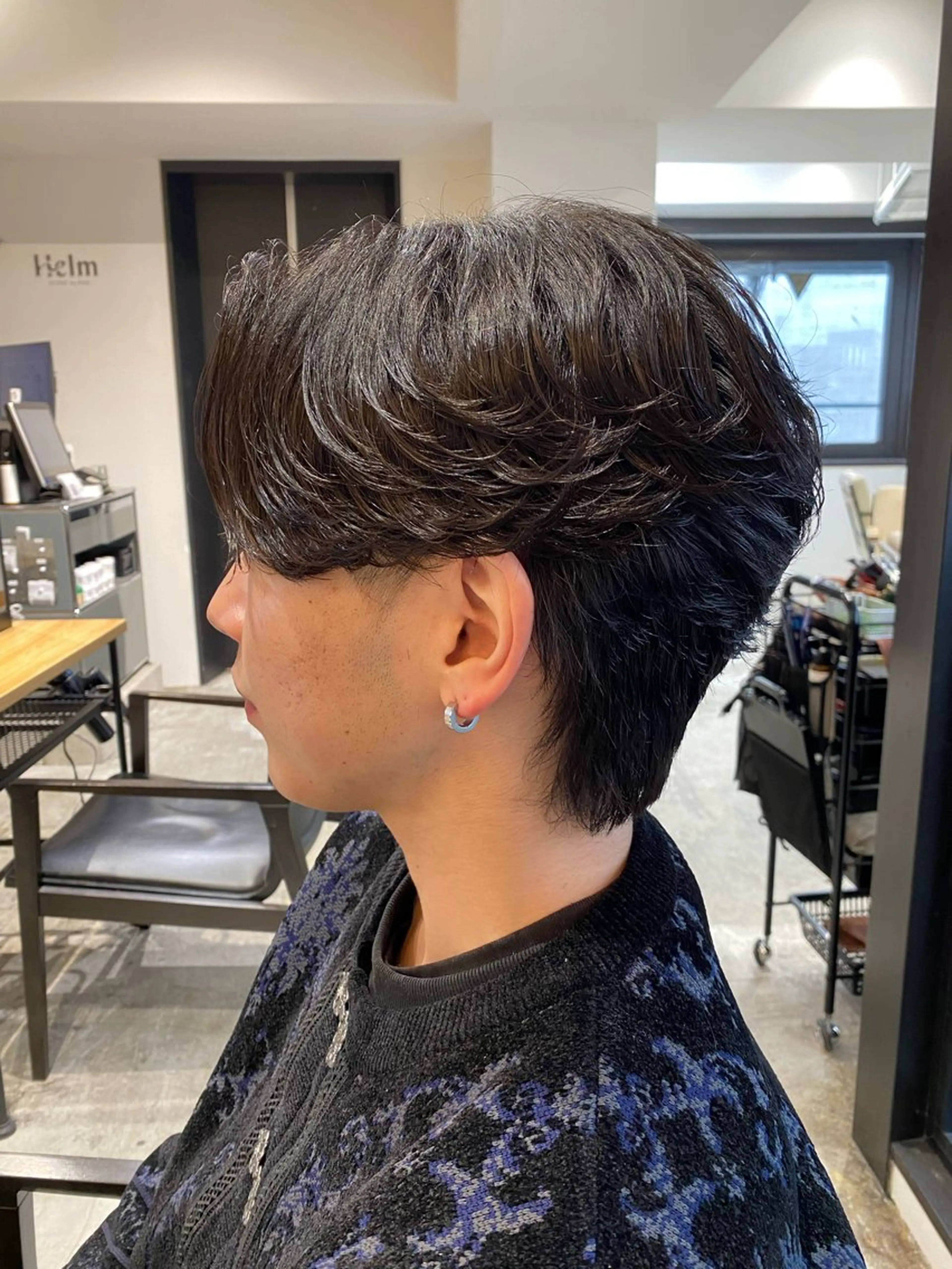 パーマ メンズ カット パーマ 心櫻/メンズパーマ/ ニュアンス/フェザーのヘアスタイル