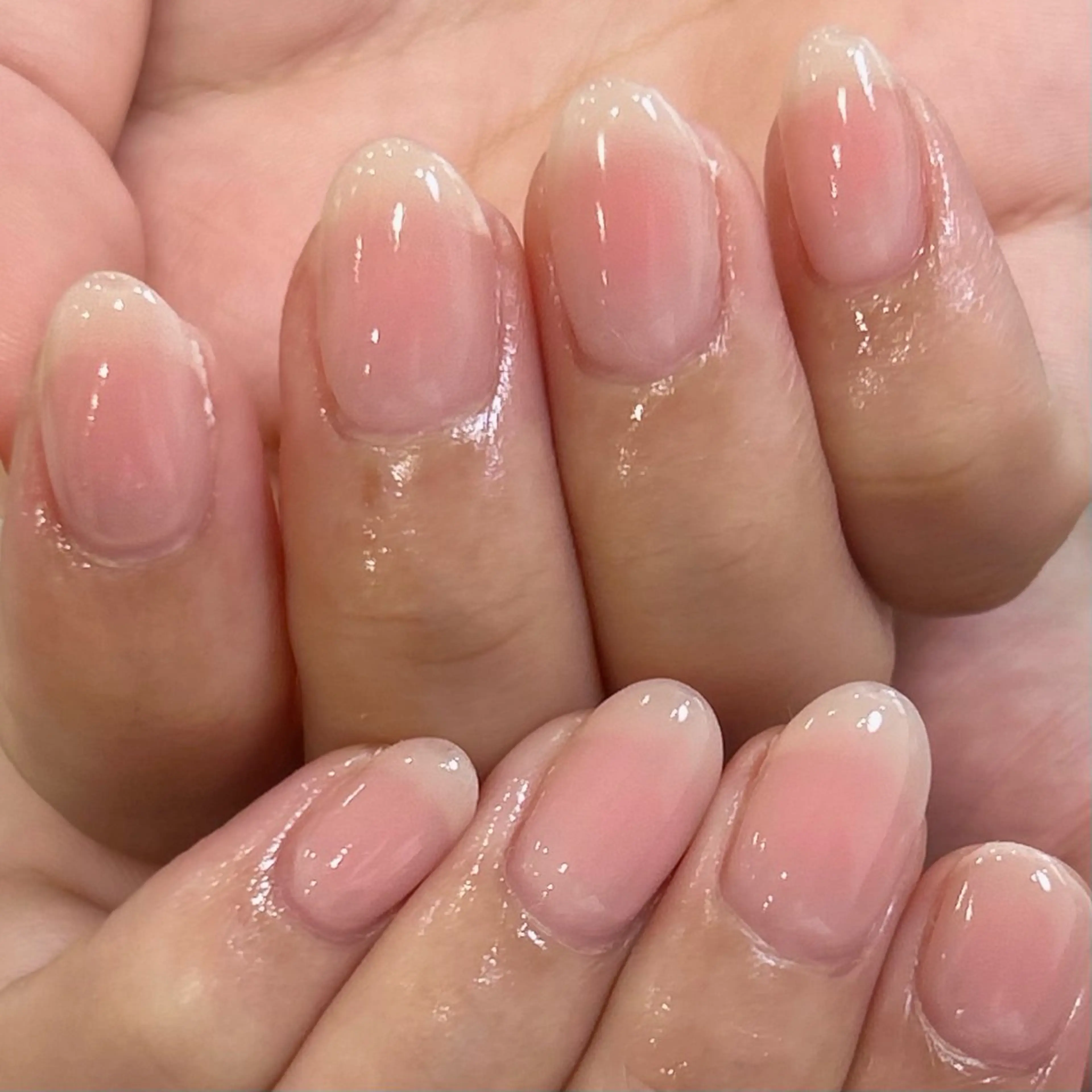 ネイル チークネイル ピンク ハンドネイル Platluce. AINAのネイルデザイン