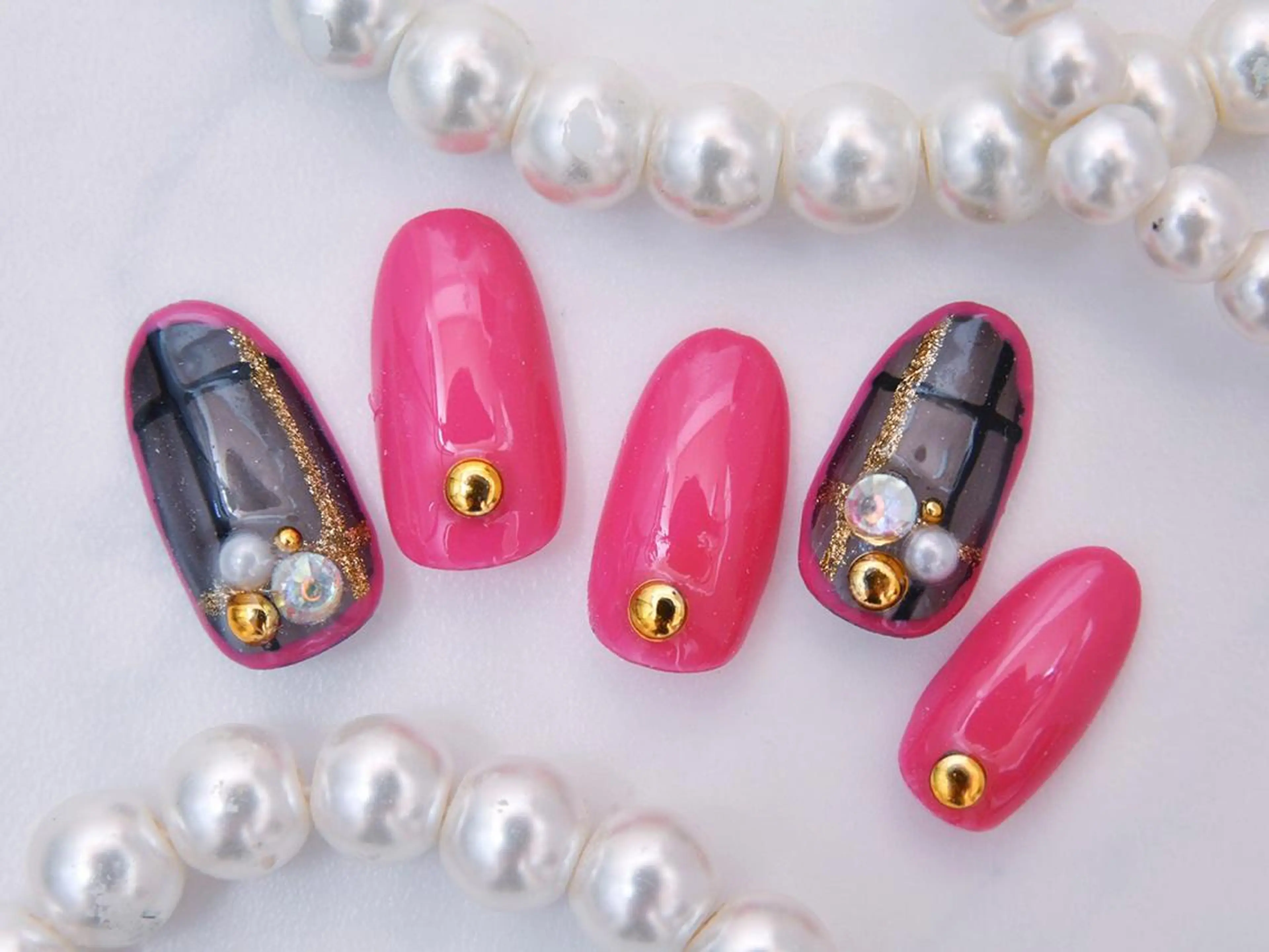 ネイル 桜ネイル 長さ出し フットネイル スカルプネイル 💗🪽Tiary Nail🪽💗のネイルデザイン