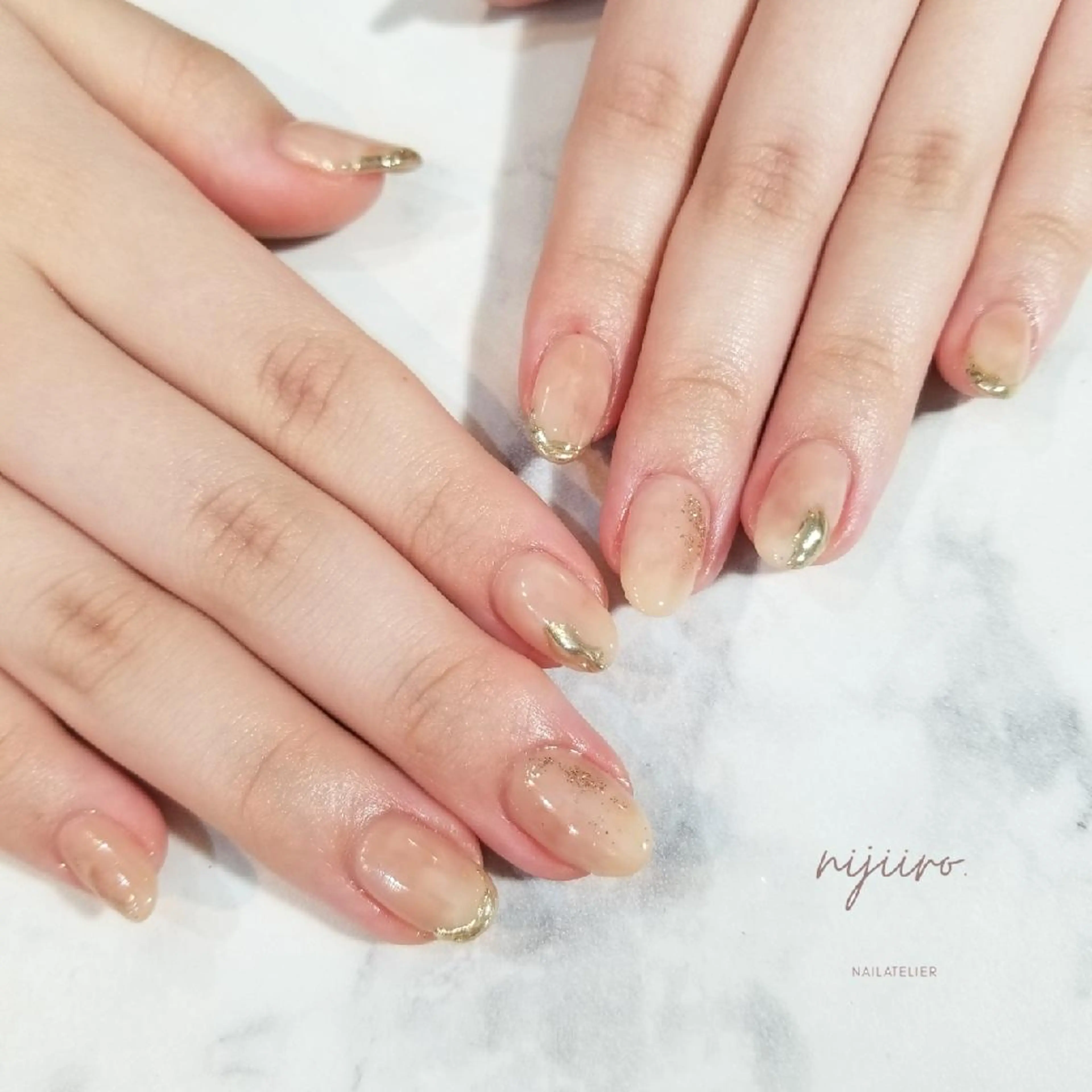 ネイル ニュアンスネイル ハンドネイル nijiiro🌈 サトウのネイルデザイン