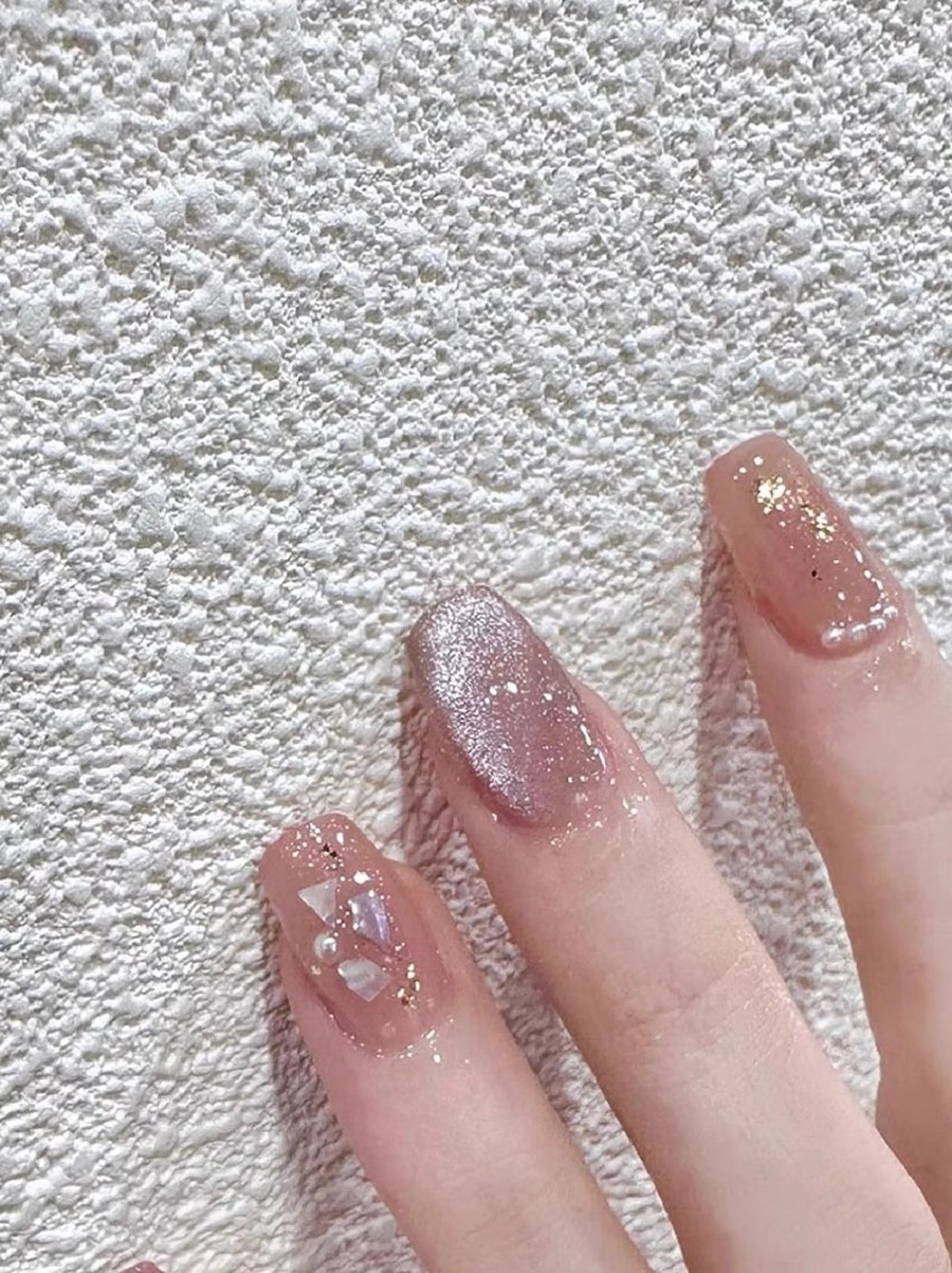 ネイル ジェルネイル ハート 韓国ネイル ニュアンスネイル パラジェル Nikoネイルサロン 高田馬場店のネイルデザイン