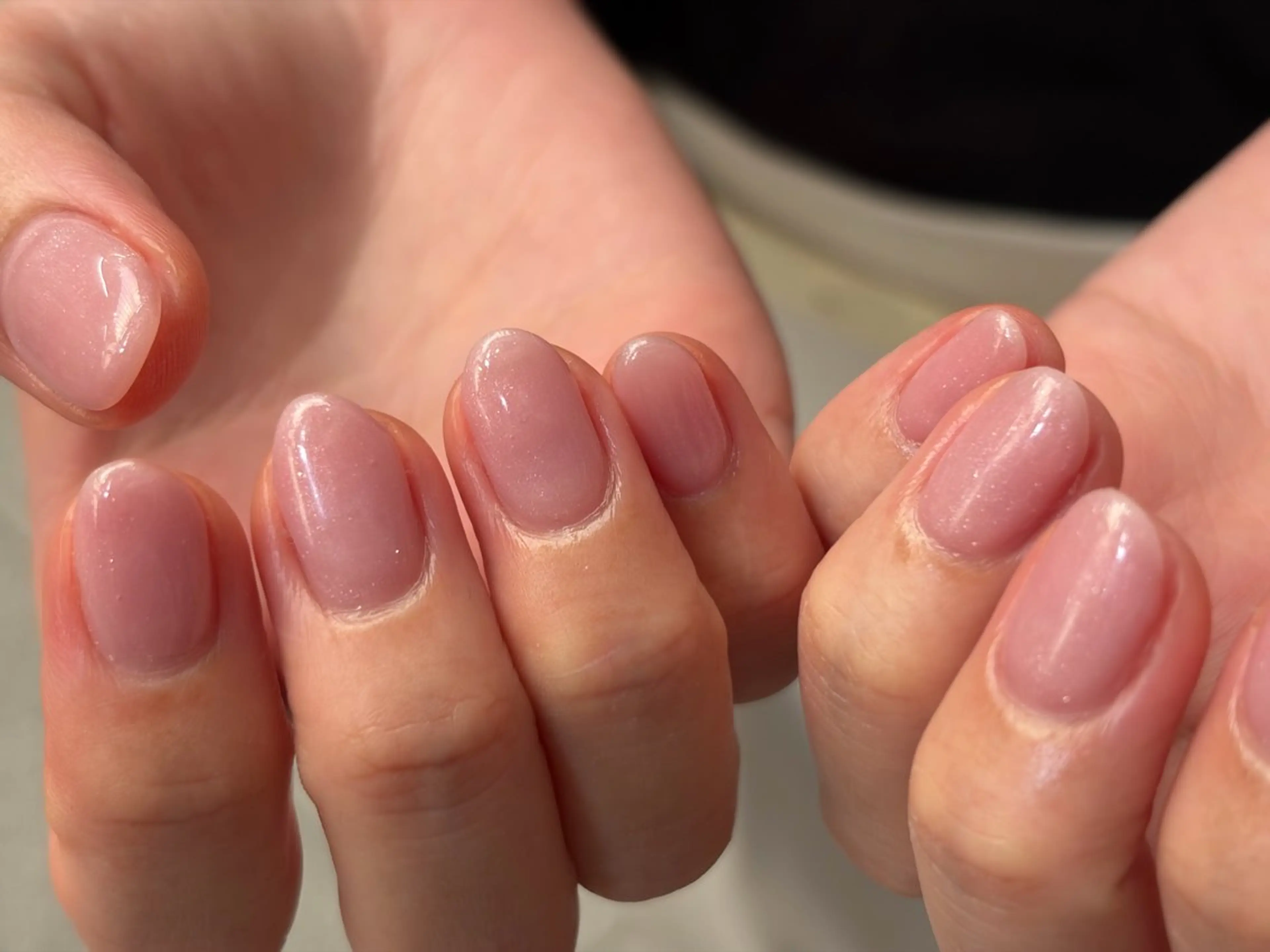 ネイル ジェルネイル ニュアンスネイル ワンカラーネイル パラジェル ハンドネイル calla/南森町/ パラジェルのネイルデザイン