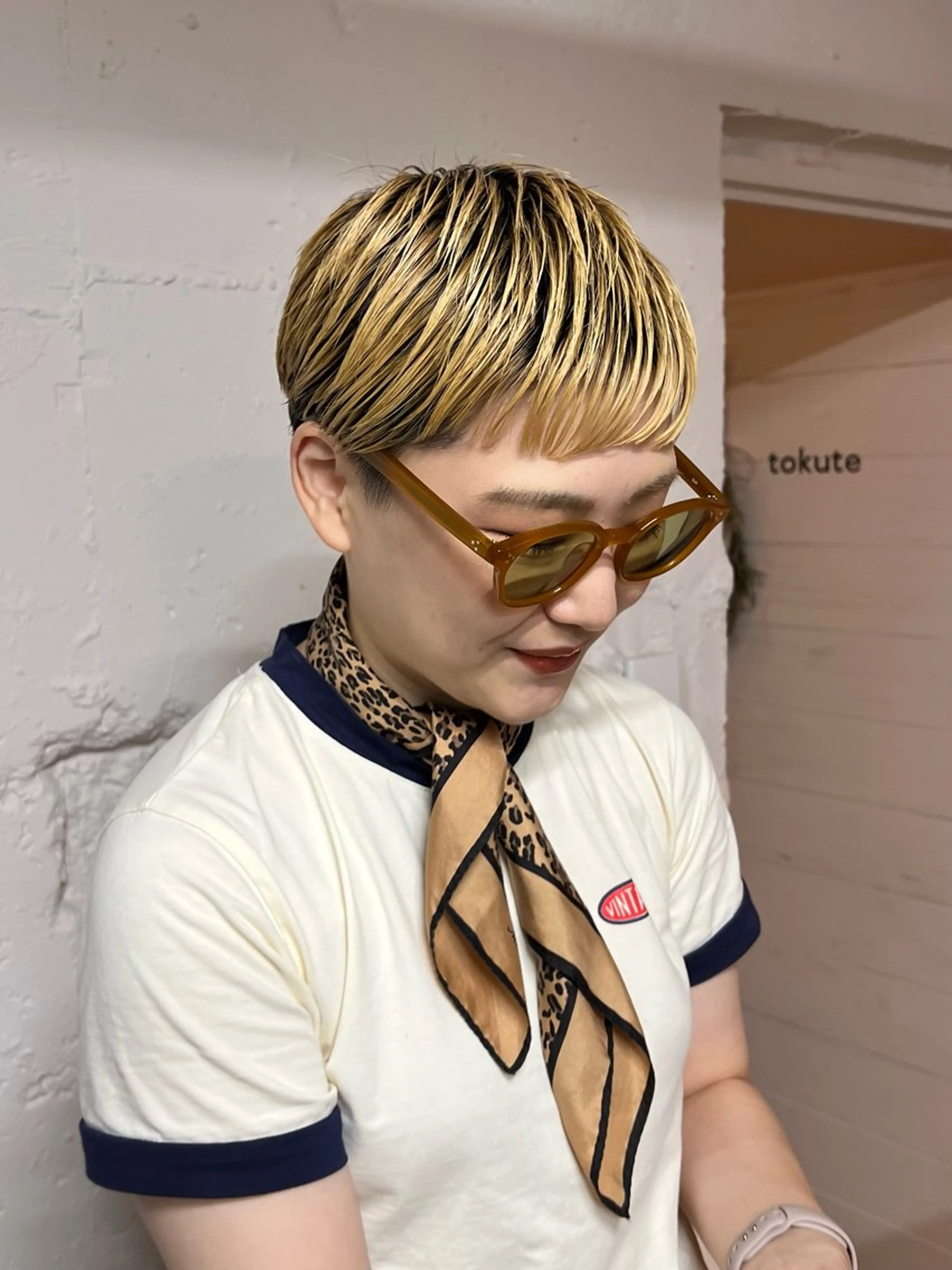 ショート カラー tokute Takahashiのヘアスタイル