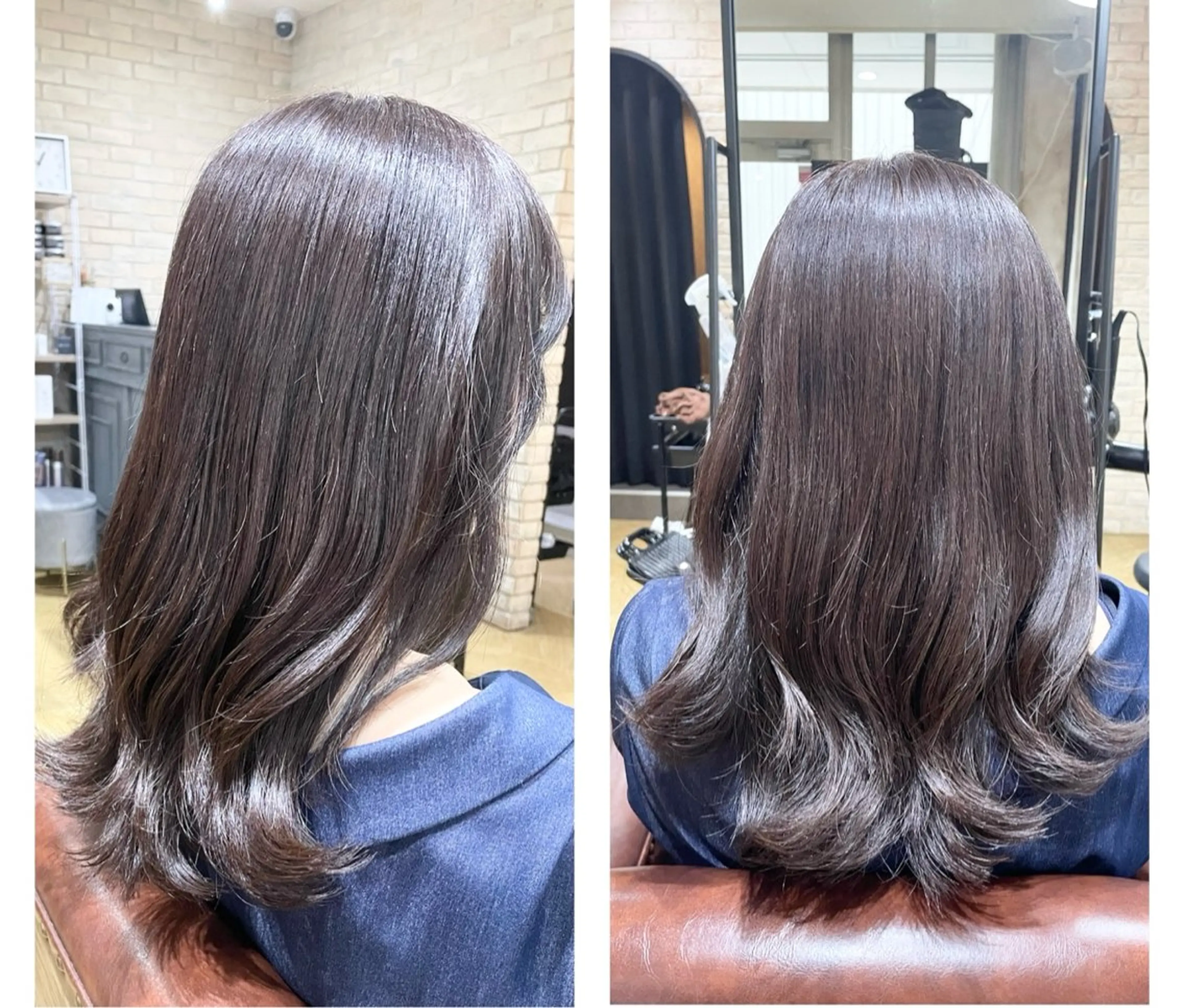 ミディアム アッシュ MIKU ナチュラルヘア✂️✨のヘアスタイル