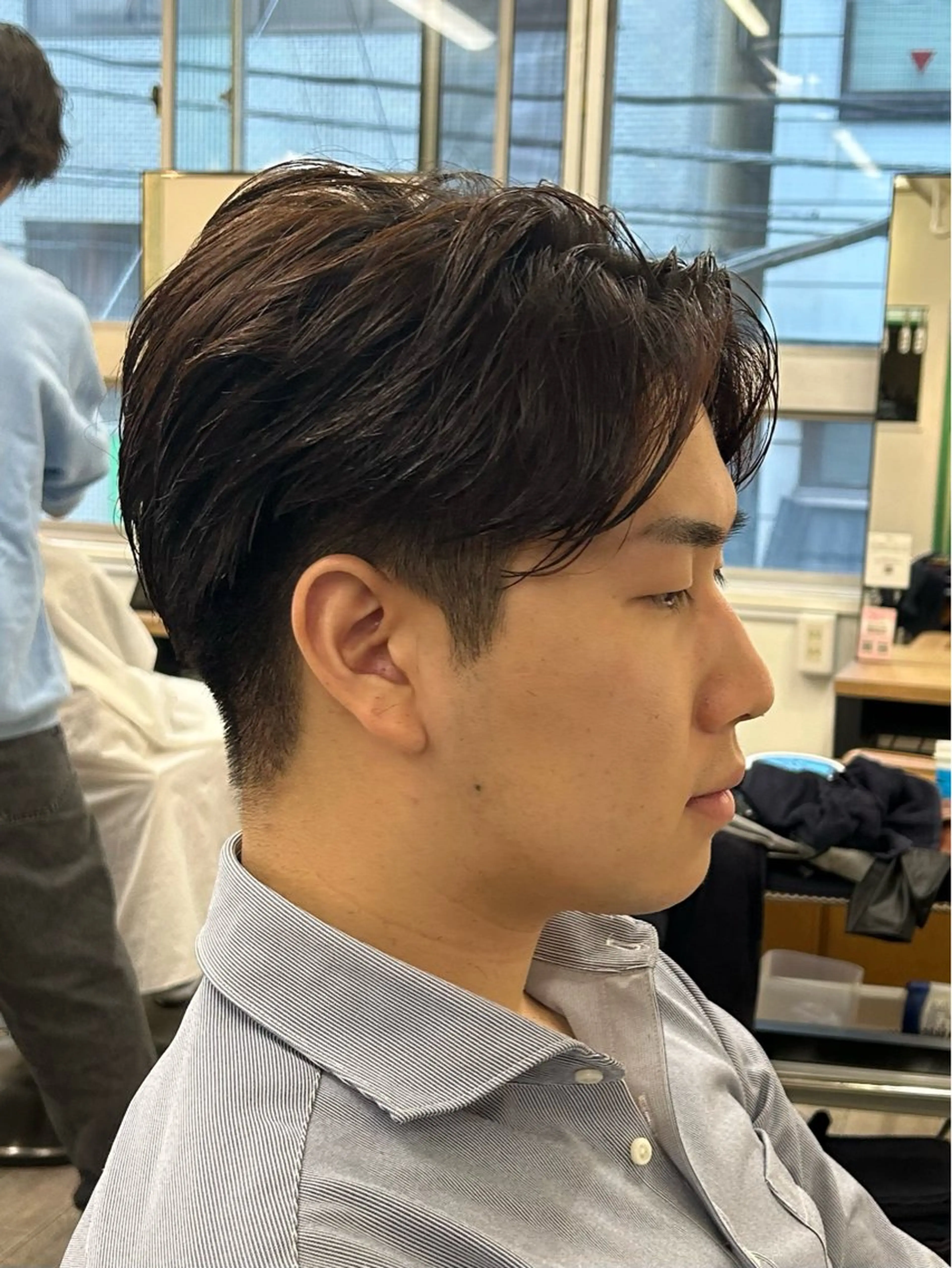 メンズ センターパート カット ⚜️メンズカット・パ ーマ/ひかる⚜️のヘアスタイル