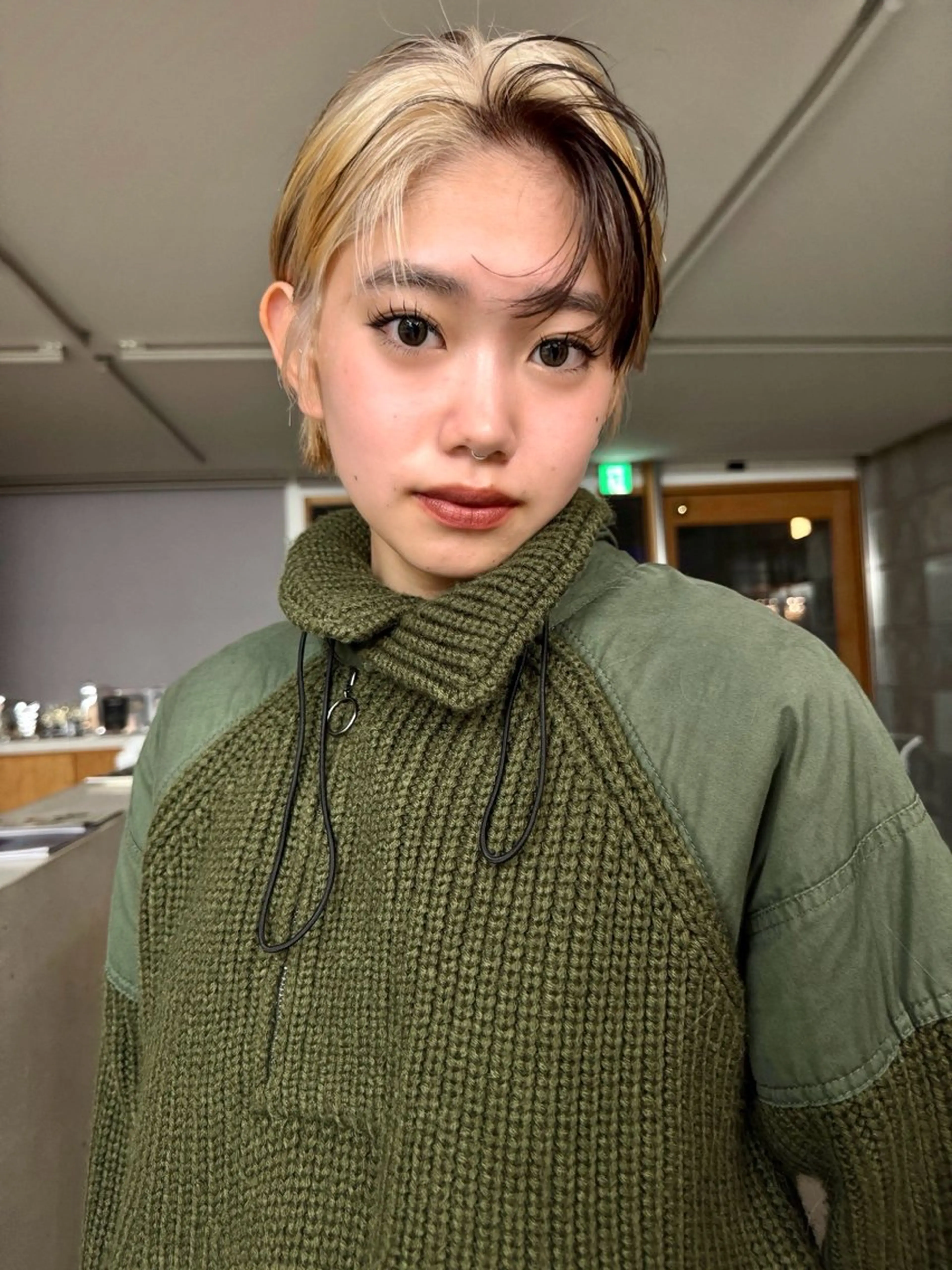 ショート カラー デザインカラー ショートヘア カット ヘアカラー トリートメント Kaito🐶 /デザイン/レイヤーのヘアスタイル