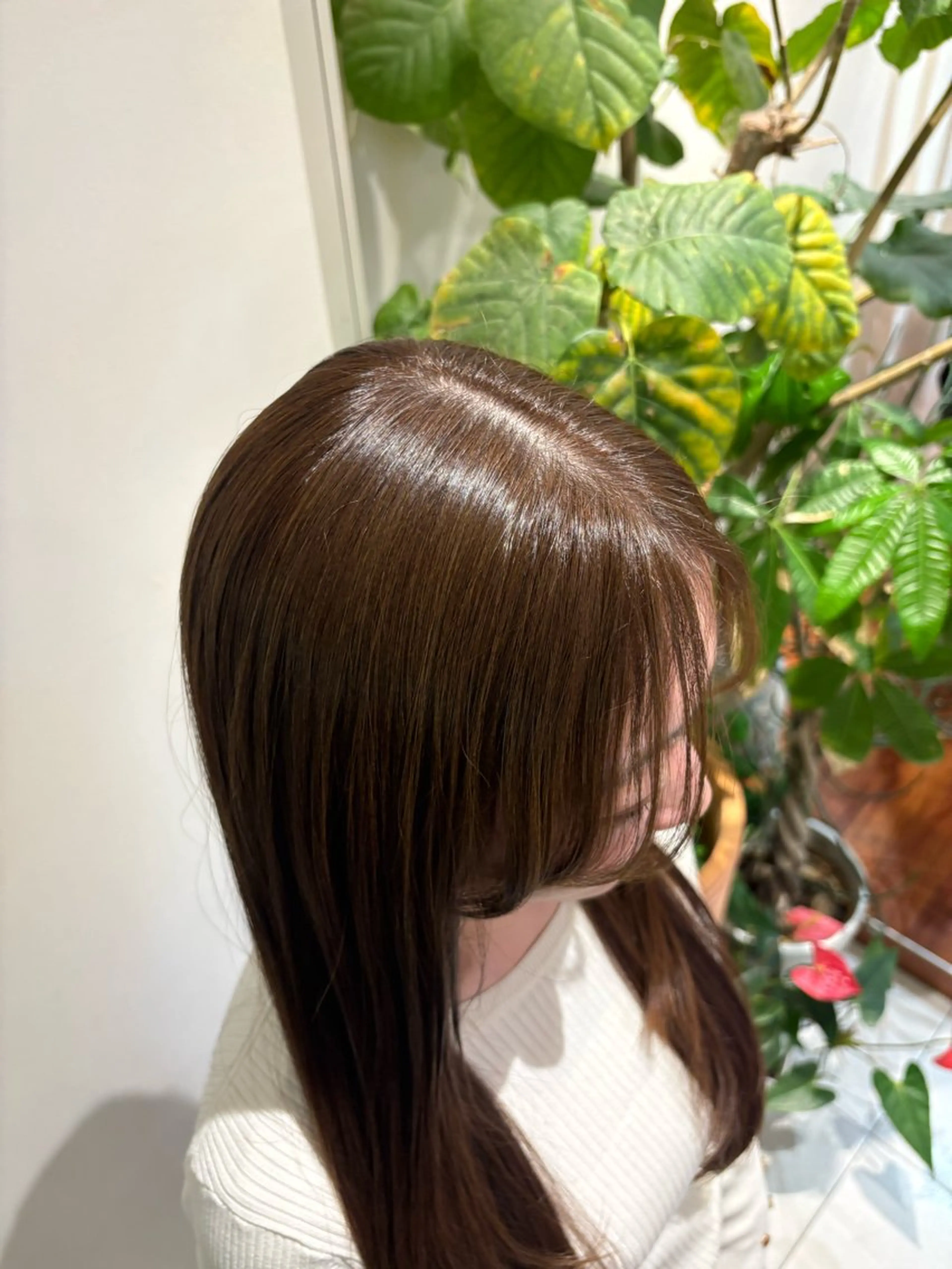 カラー ベージュカラー オリーブベージュ カット ヘアカラー 神田 音羽のヘアスタイル