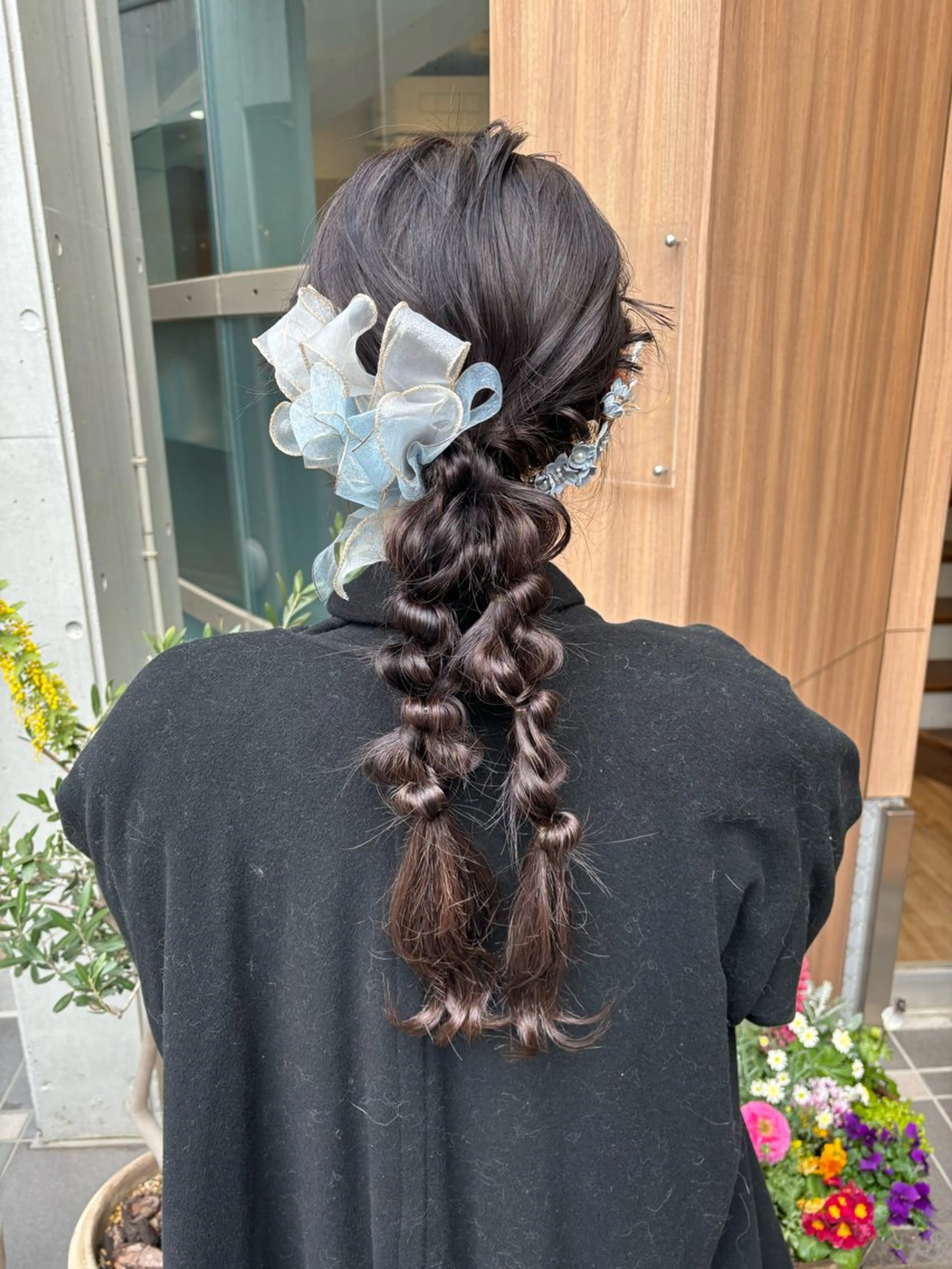 ロング ヘアセット レイヤーカット /透明感/千葉怜寿のヘアスタイル