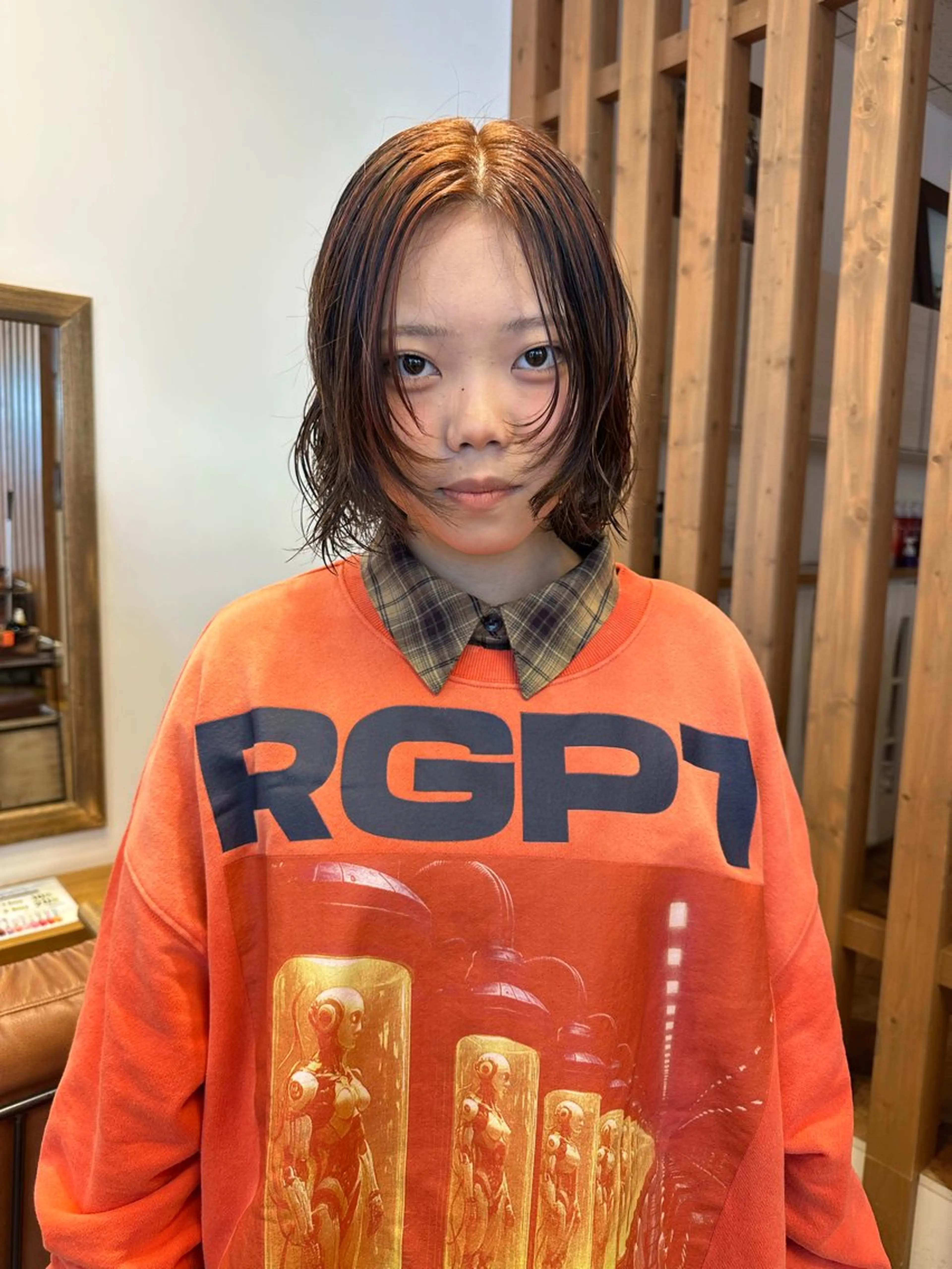 ミディアム カラー iroha/大阪梅田 /ニュアンスカラーのヘアスタイル