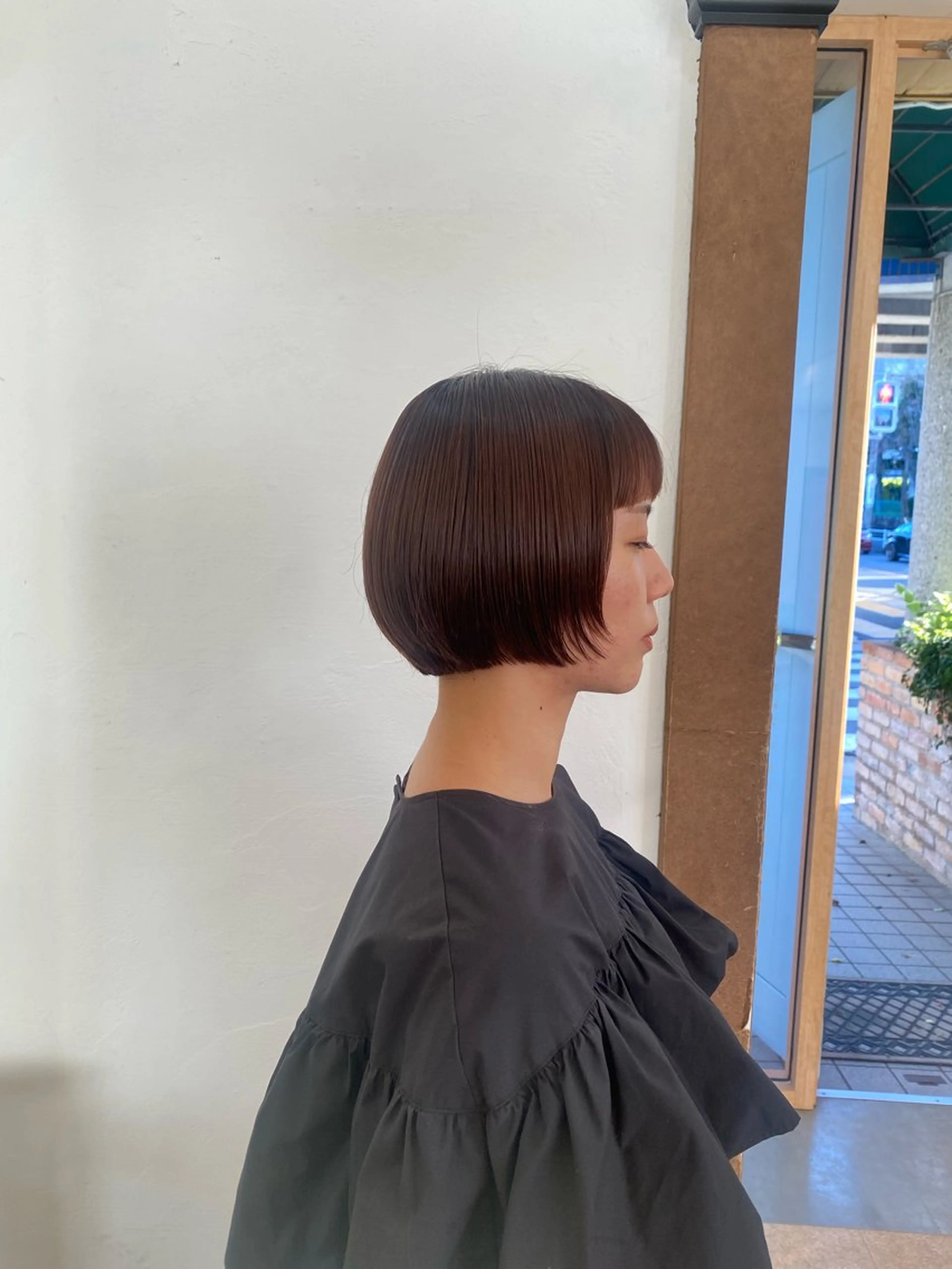 ショート カラー ボブ 顔周りカット レイヤーカット ショートヘア 縮毛矯正 似合わせ難民お任せ /レイヤー/涌井一光のヘアスタイル