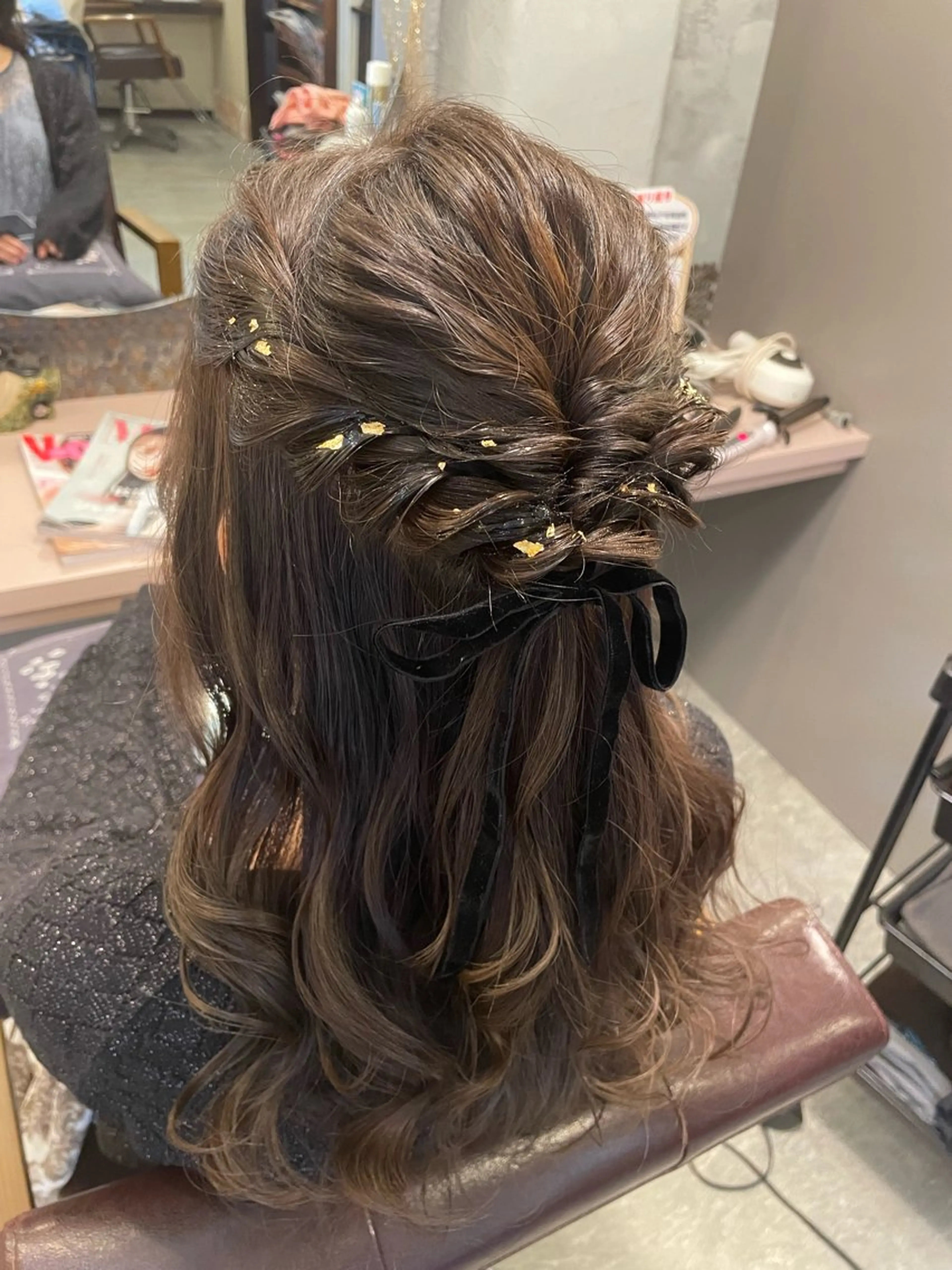 セミロング hair make echo滿木あい花のヘアスタイル