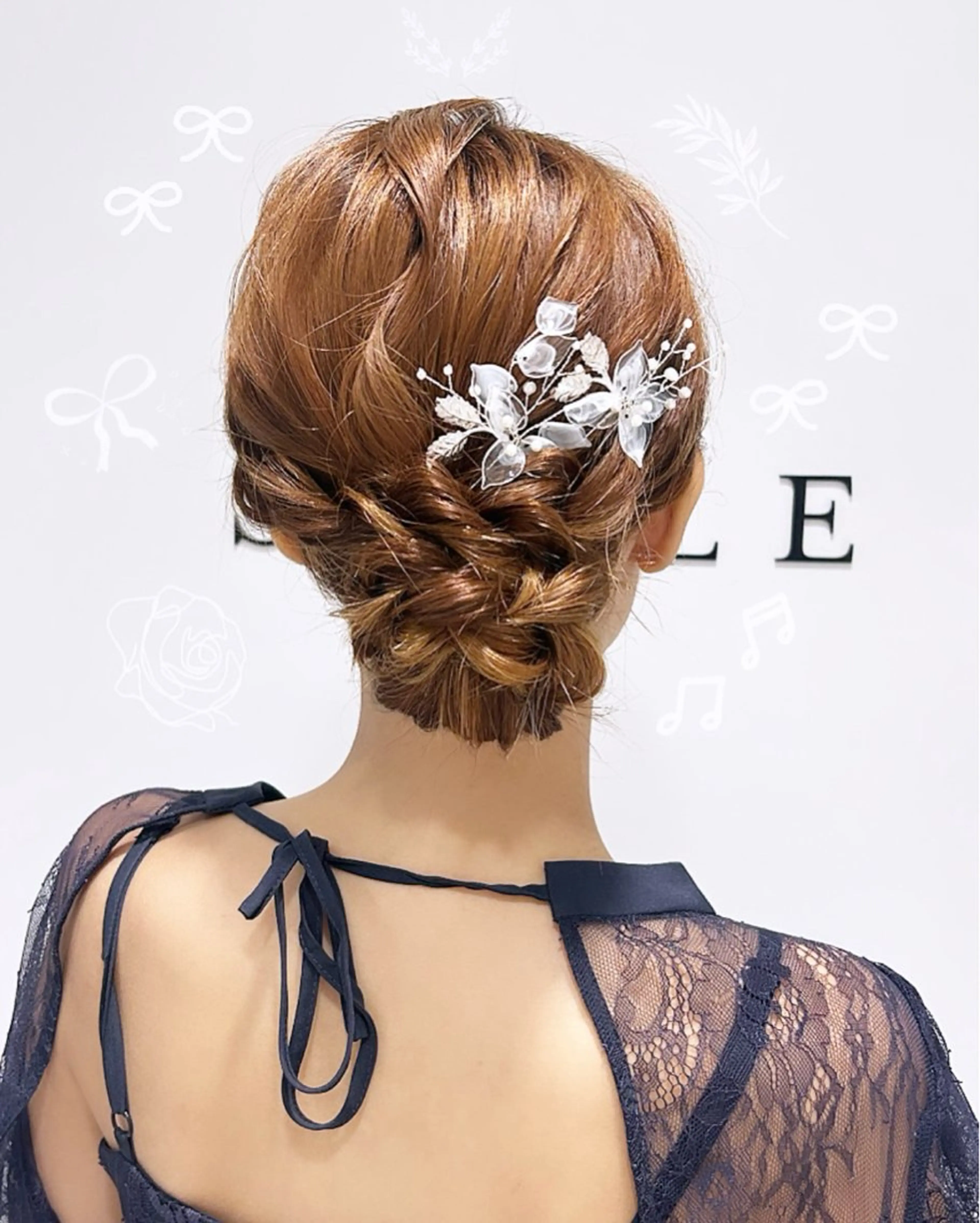 ヘアアレンジ 結婚式・ブライダル ヘアセット ヘアセット/ミニボブ /レイヤー 山田寛菜のヘアスタイル