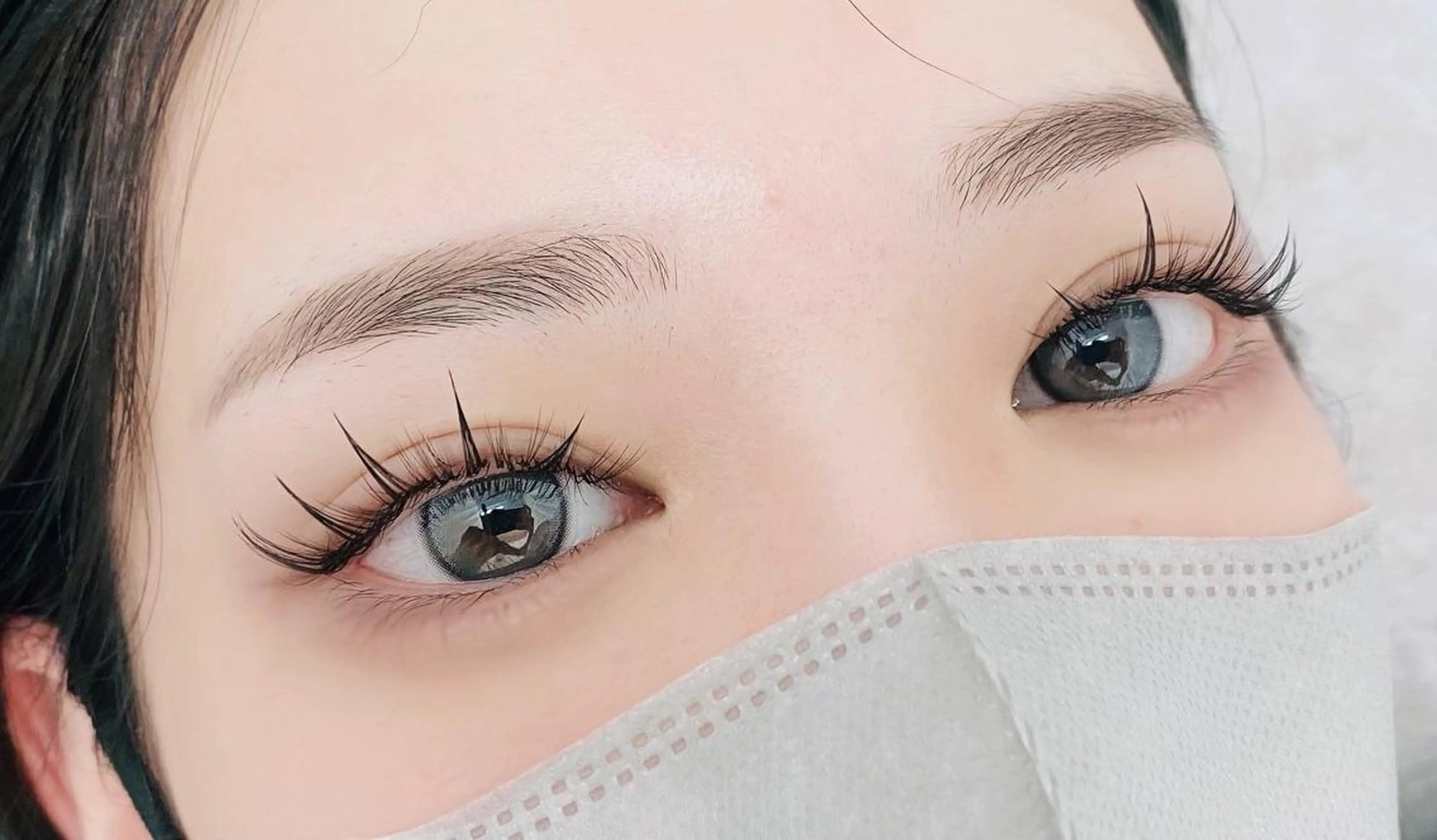 マツエク・マツパ 束感まつ毛 ナチュラル マツエク MIRAIマツエク eyelashサロンのマツエク・マツパデザイン