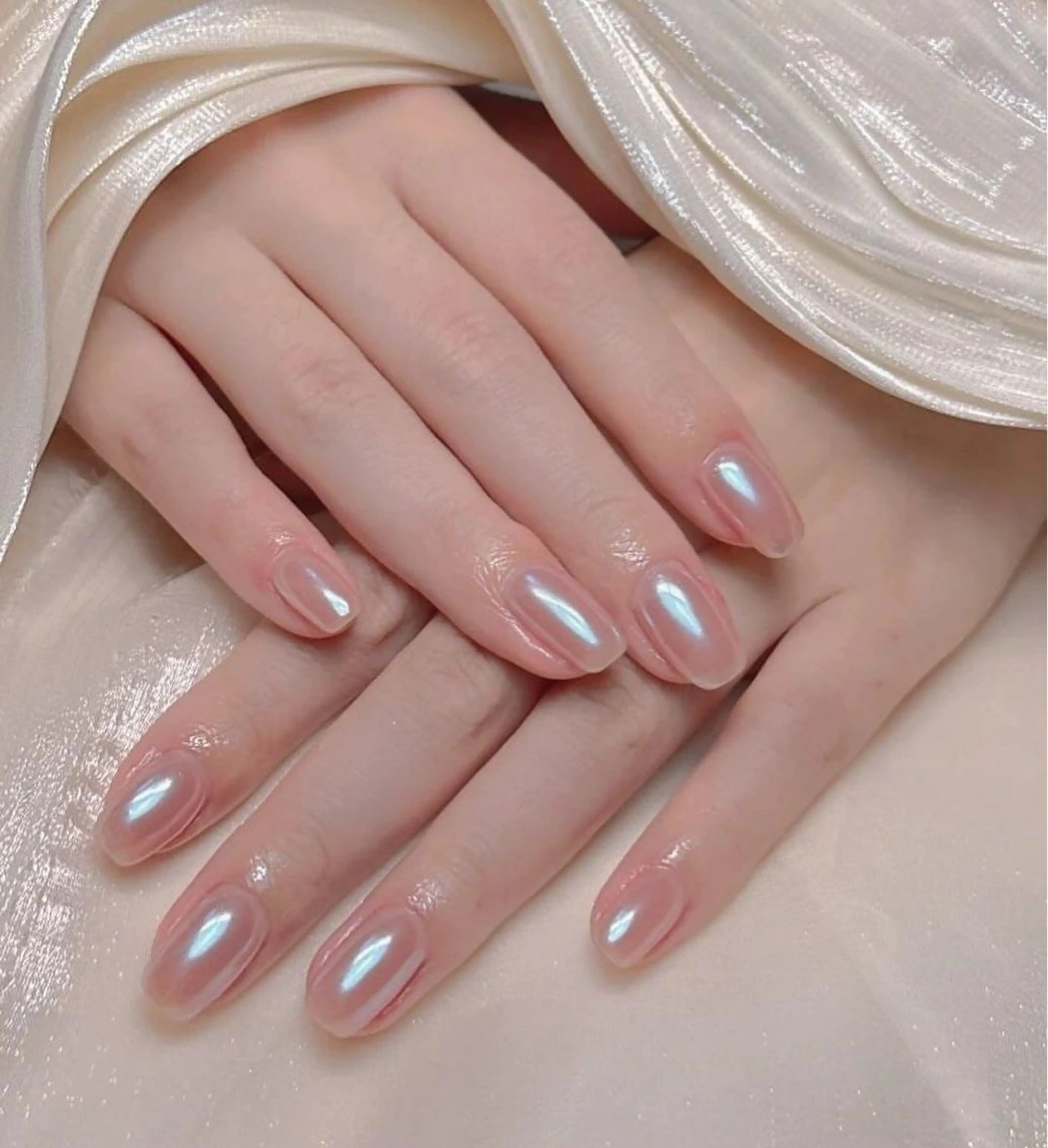 ネイル 韓国ネイル ミラーネイル 持ち込み ハンドネイル RINN ANA.CHUOのネイルデザイン