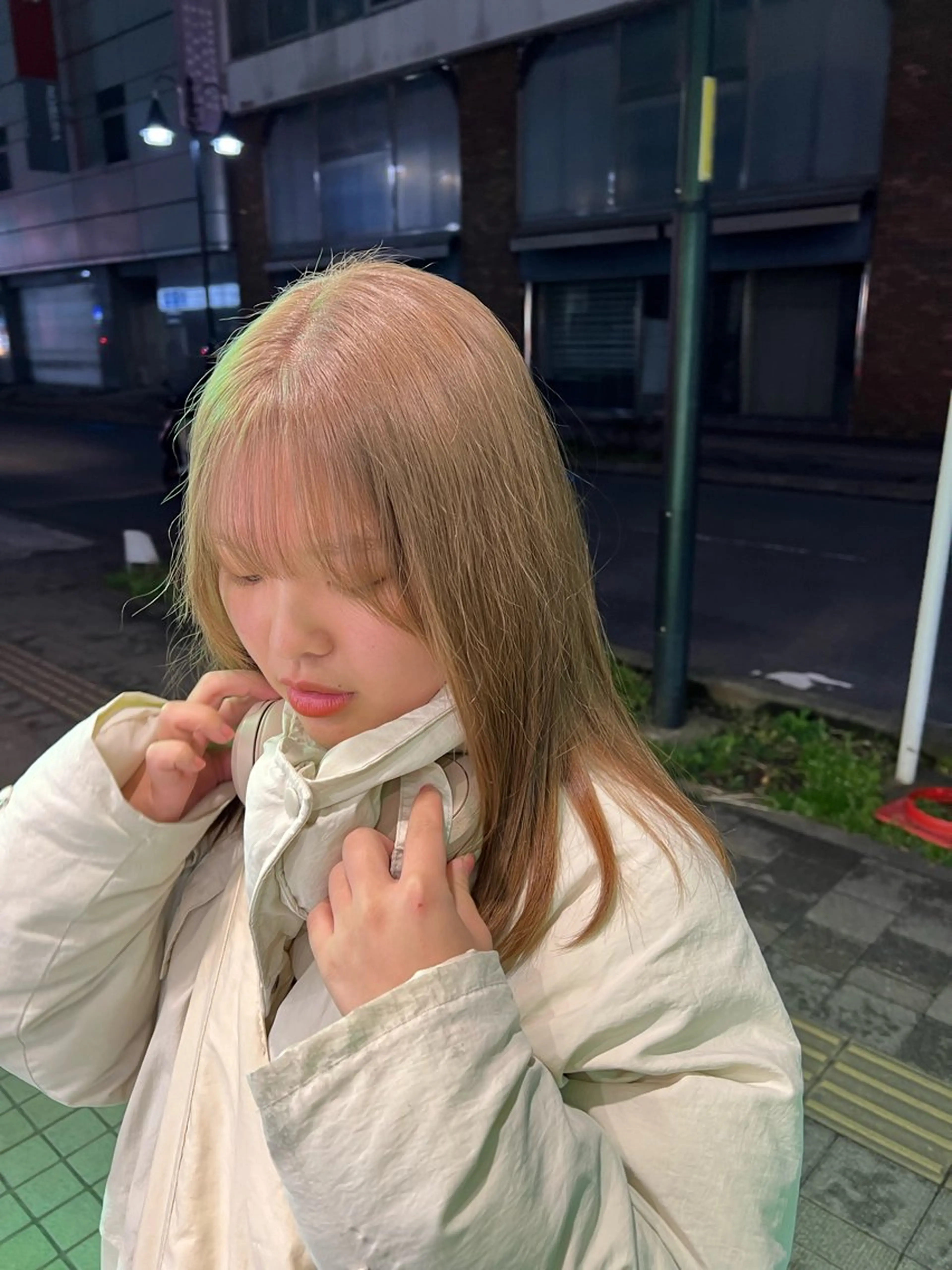 ミディアム カラー ヘアカラー トリートメント 🌞レイヤー×カラー 前川那津美🌞のヘアスタイル