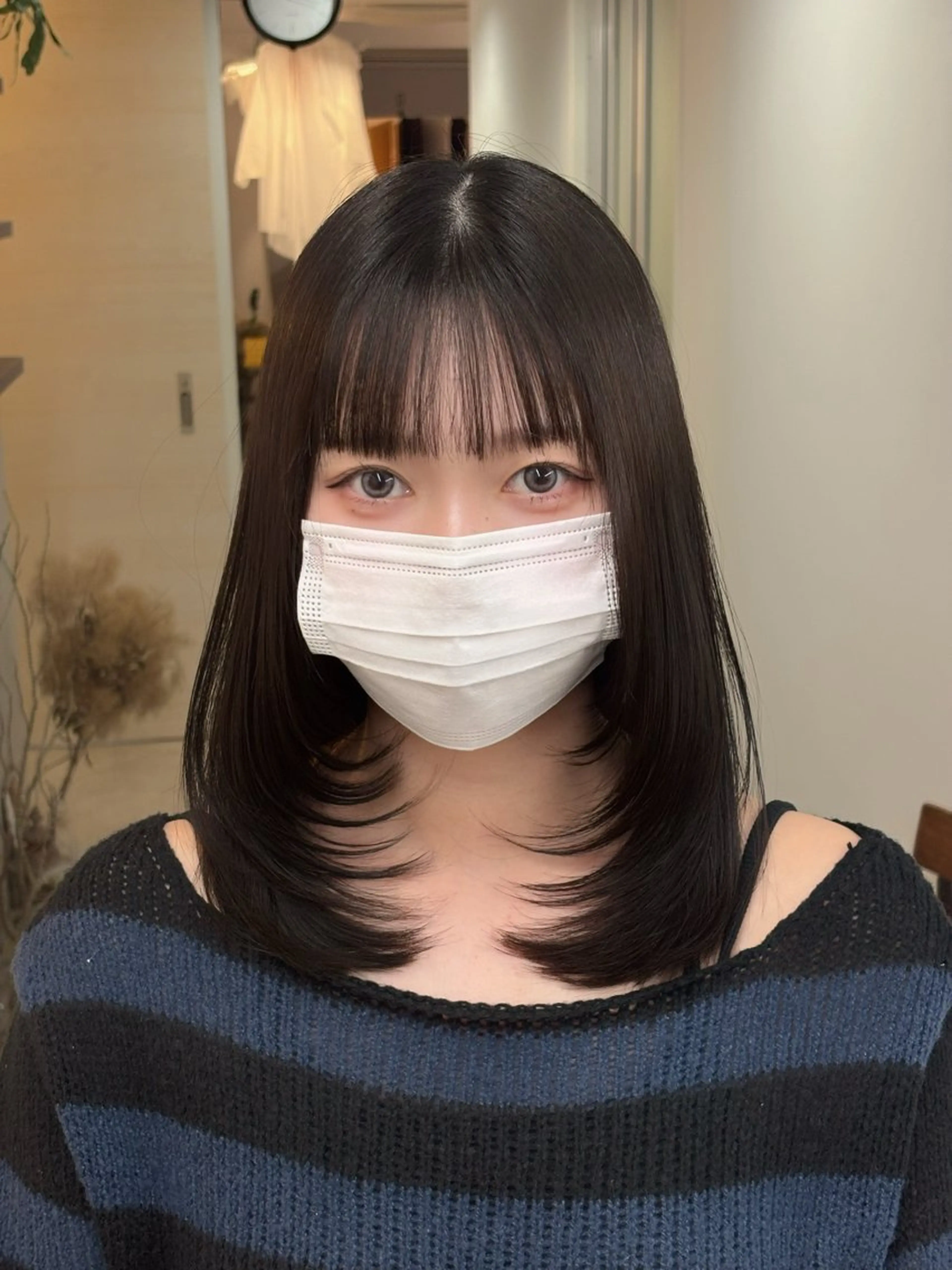 ミディアム レイヤーカット 權軒 真尋 /モデル様募集中のヘアスタイル