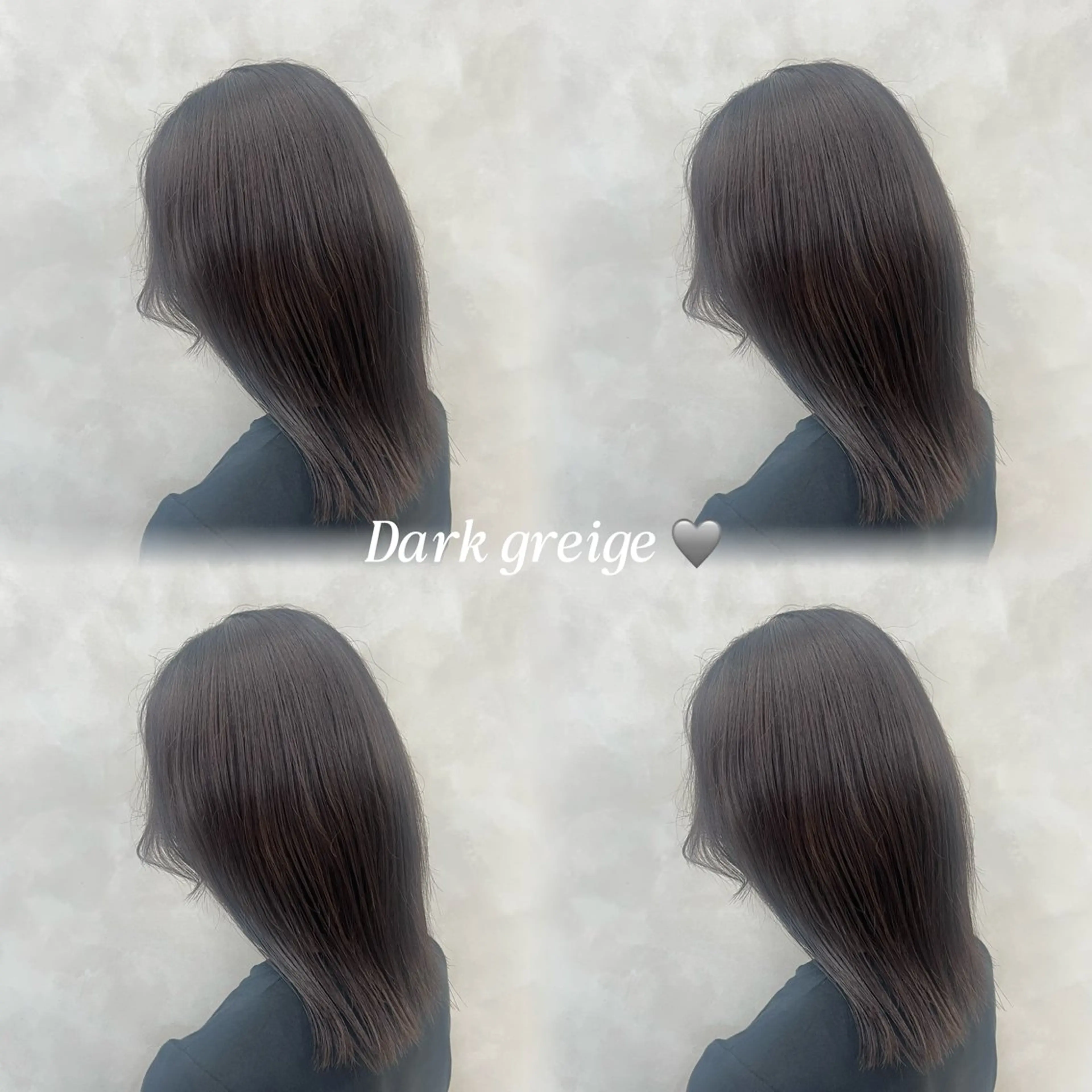 ミディアム カラー ヘアカラー トリートメント 艶カラー✨ / 髪質 改善 / 井出 愛絵のヘアスタイル