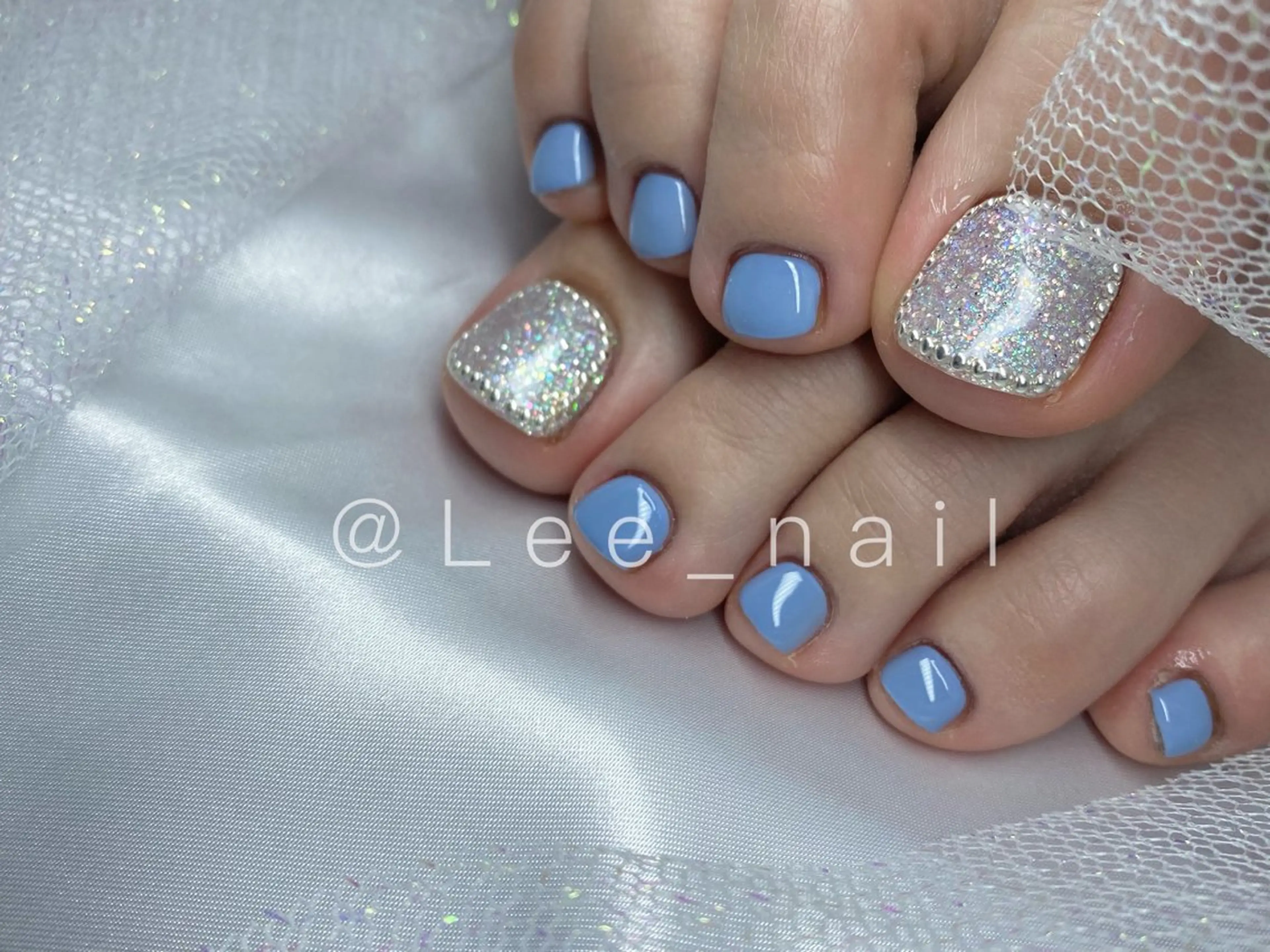 ネイル フットネイル 韓国ネイル シンプルネイル フットネイル Lee_ nailのネイルデザイン