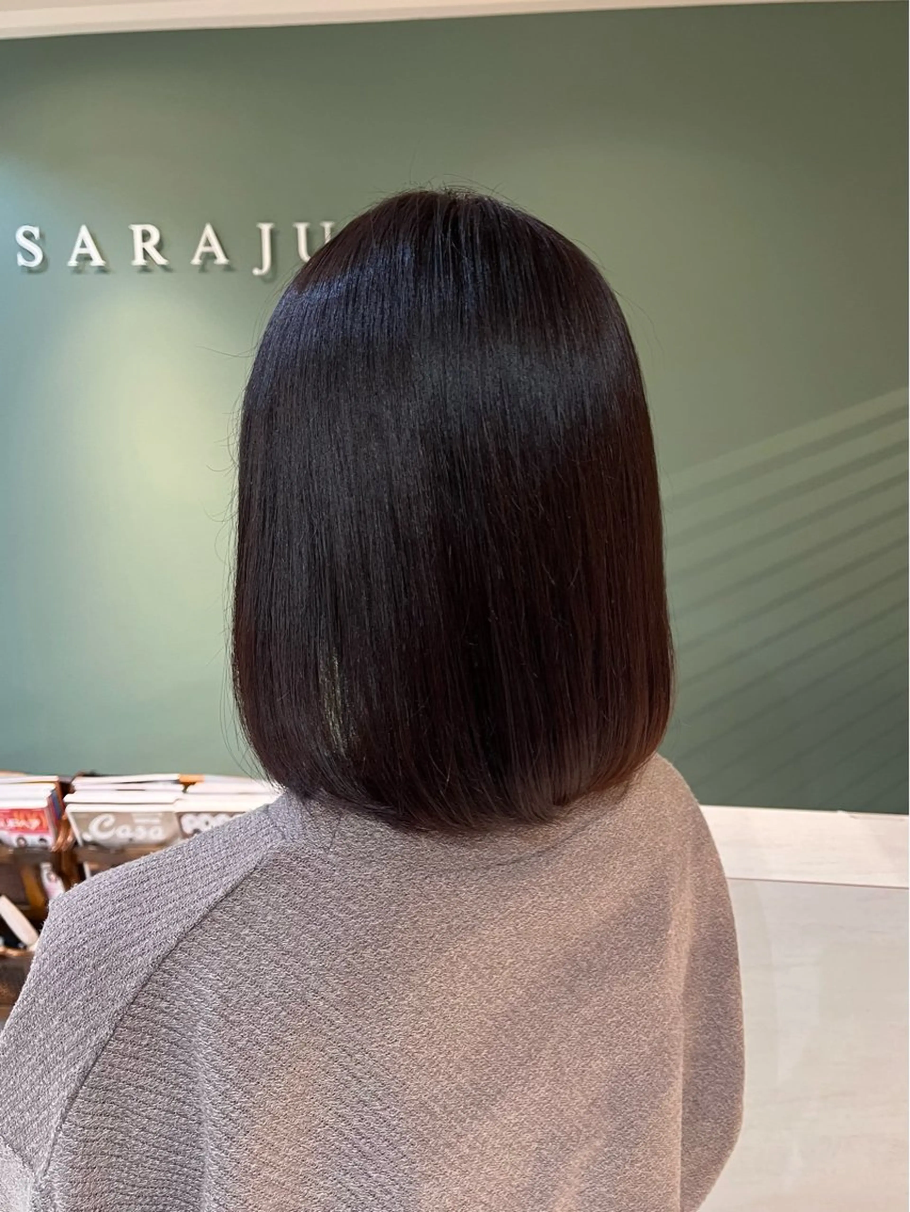 ミディアム カラー ラベンダーカラー 安来柚乃 ヤスキユノのヘアスタイル