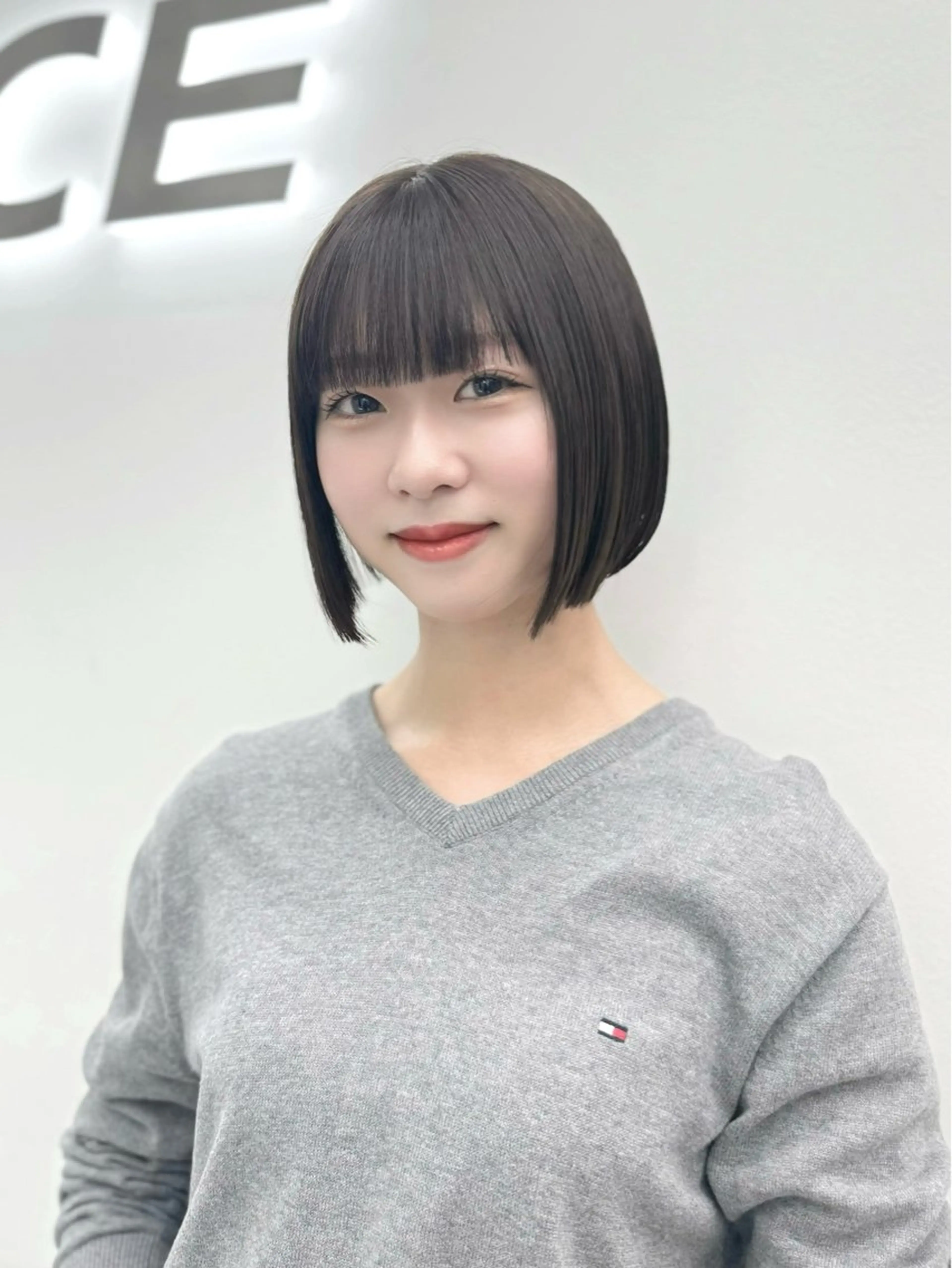 ショート カラー ヘアアレンジ 縮毛矯正🤍 盛れるボブ/ひかりのヘアスタイル