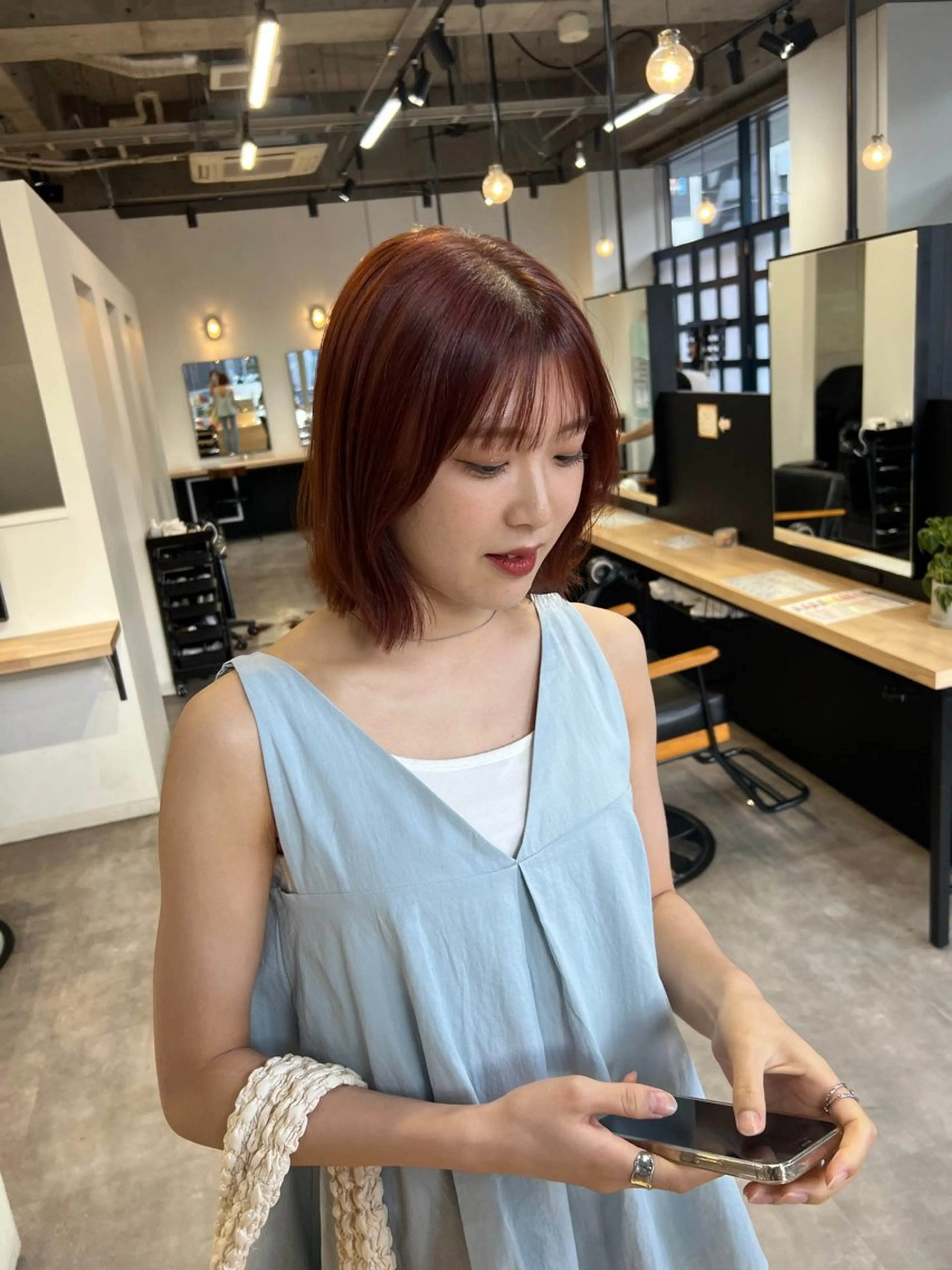 ⭐️ホームケアオイル付⭐️カット＋カラーの写真