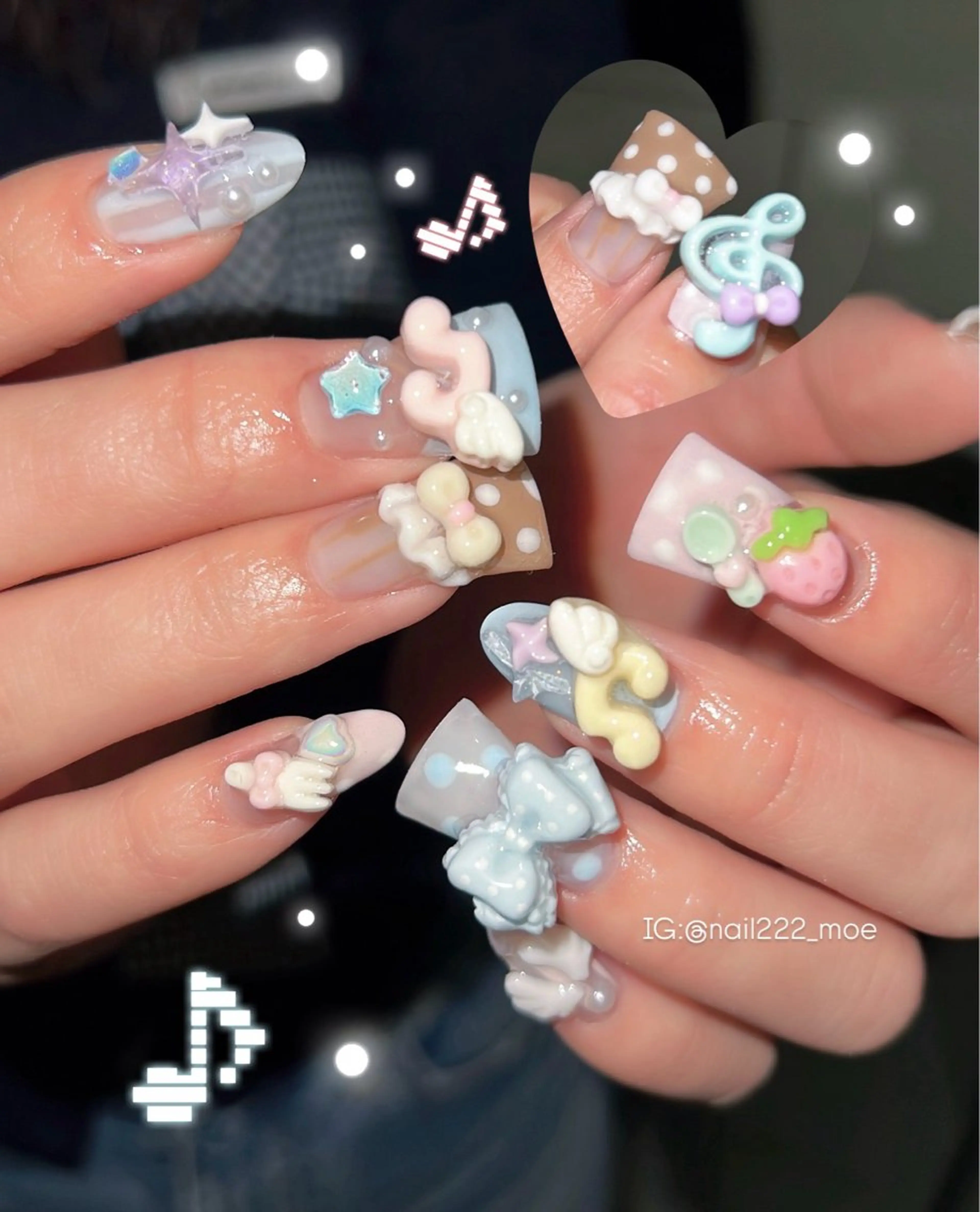 【長さだし】お任せﾃﾞｻﾞｲﾝ(ボリューム)💎有料パーツ付き✨️の写真