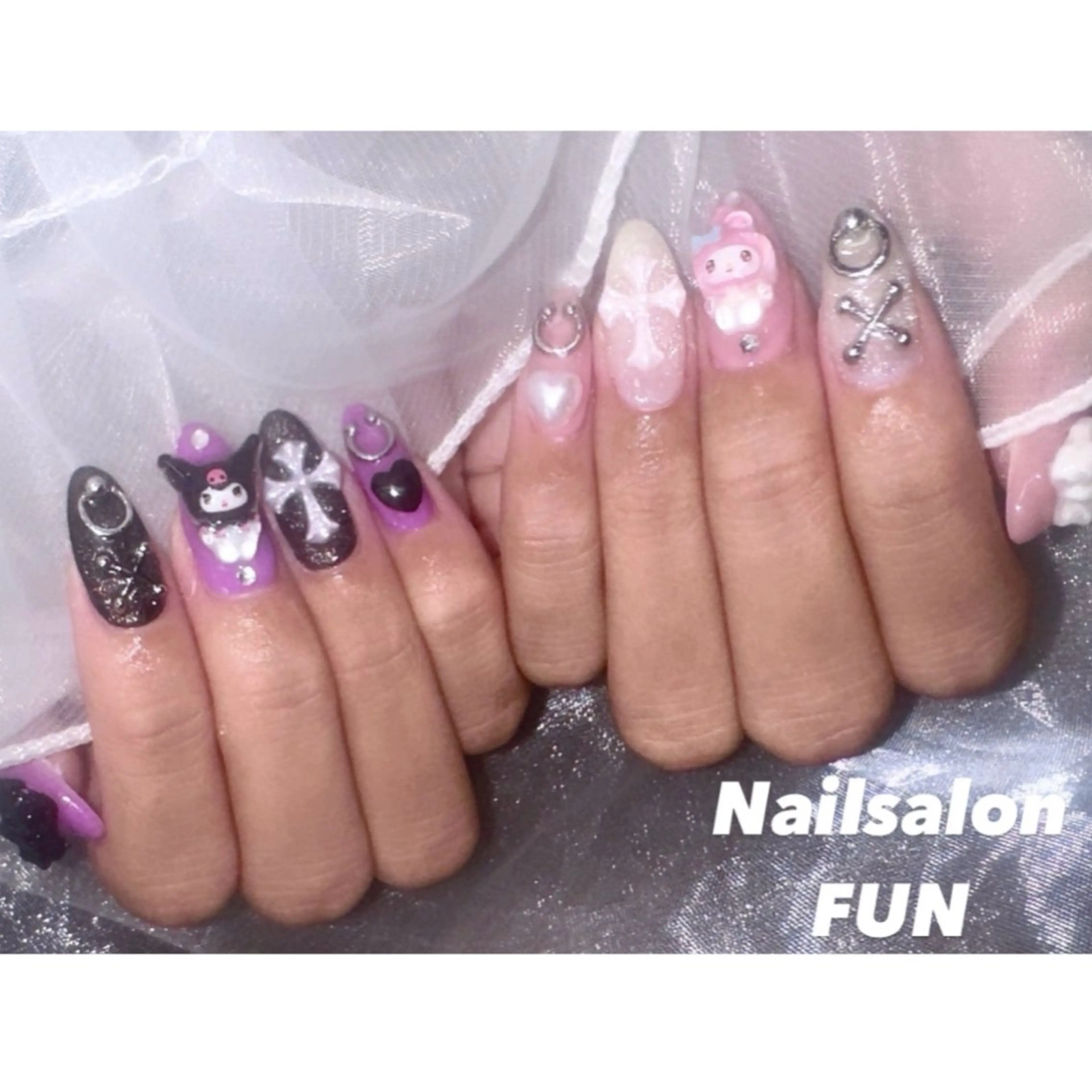 ネイル アートネイル ロングネイル メンズネイル ショートネイル ワンホンネイル Nailsalon FUN🌈のネイルデザイン
