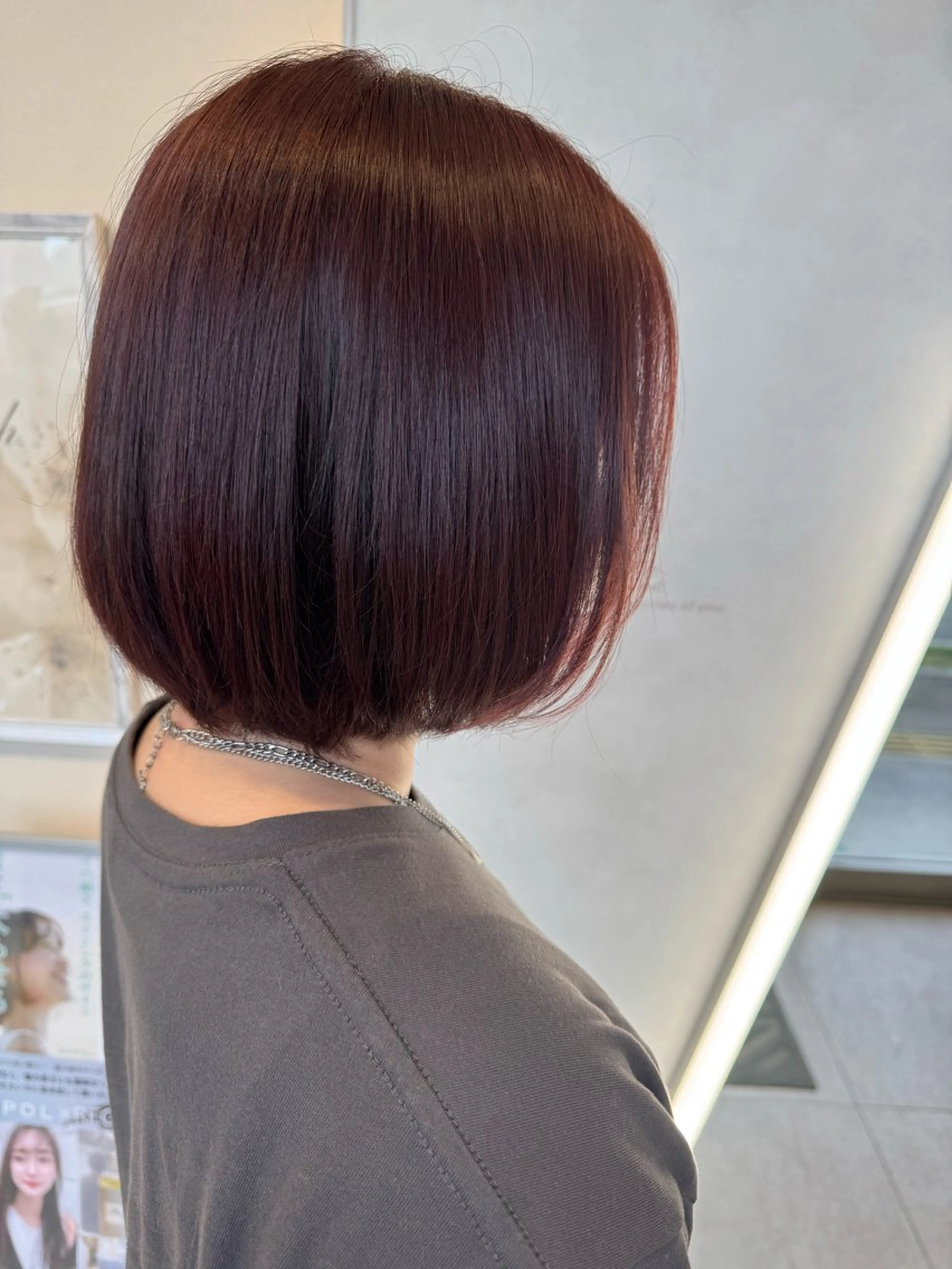 ショート カラー ピンクカラー ヘアカラー ヘッドスパ 松永 麻希のヘアスタイル