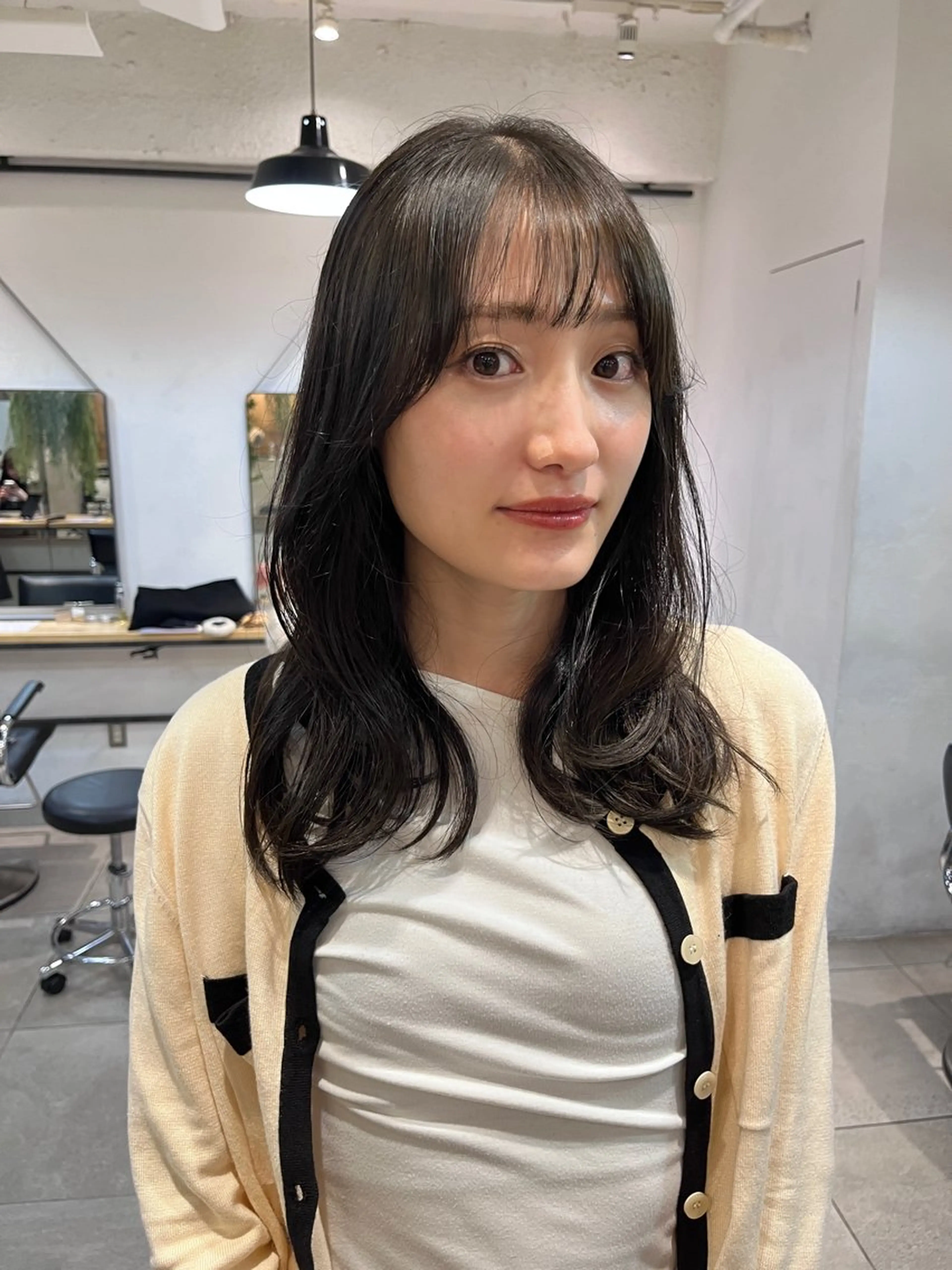 ミディアム カラー カット ヘアカラー トリートメント 赤み消しカラー/ ナチュラル/トモキのヘアスタイル