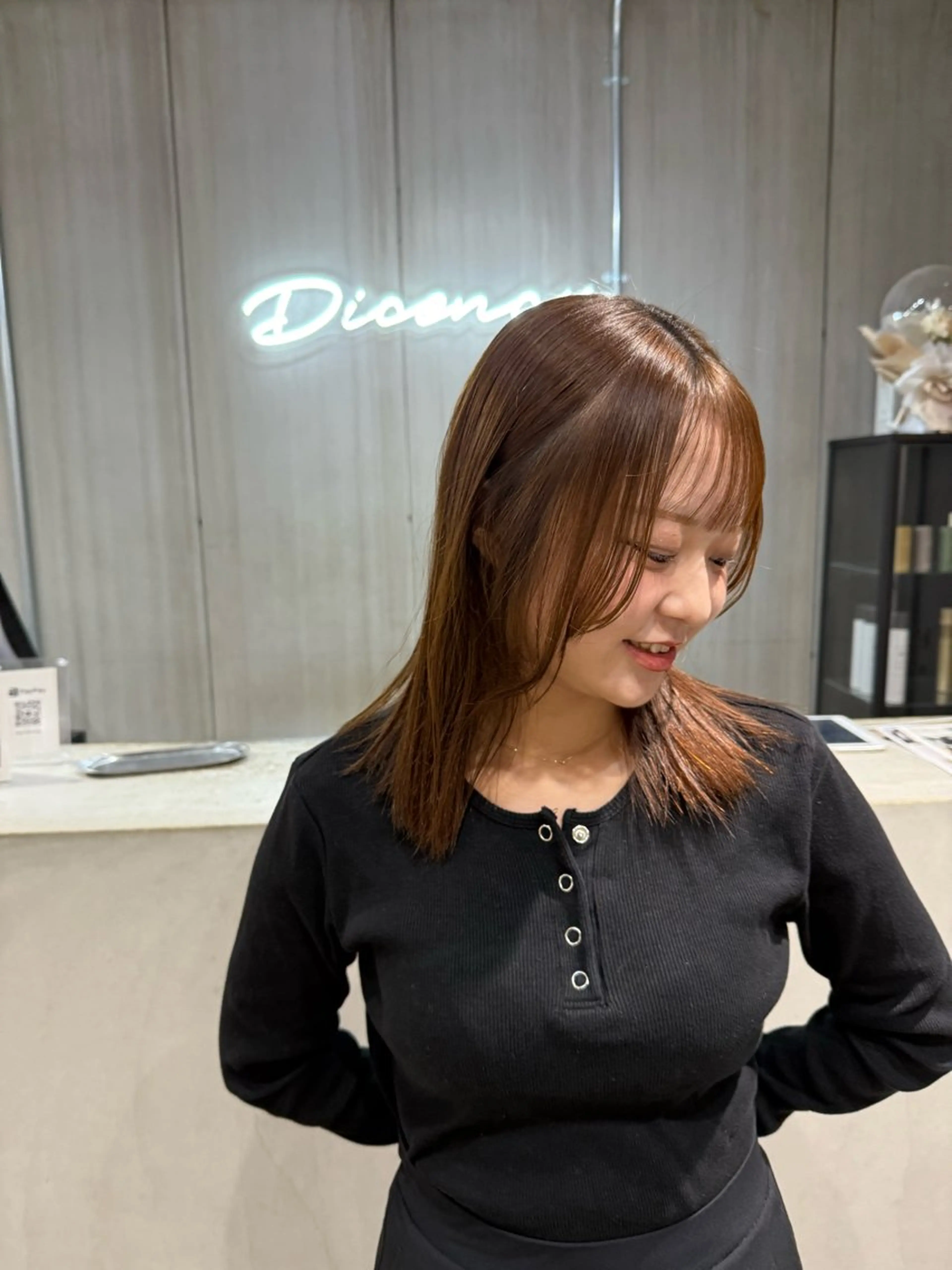 髪質改善ストレート ＋ お任せトリートメント ※ロング料金別の写真