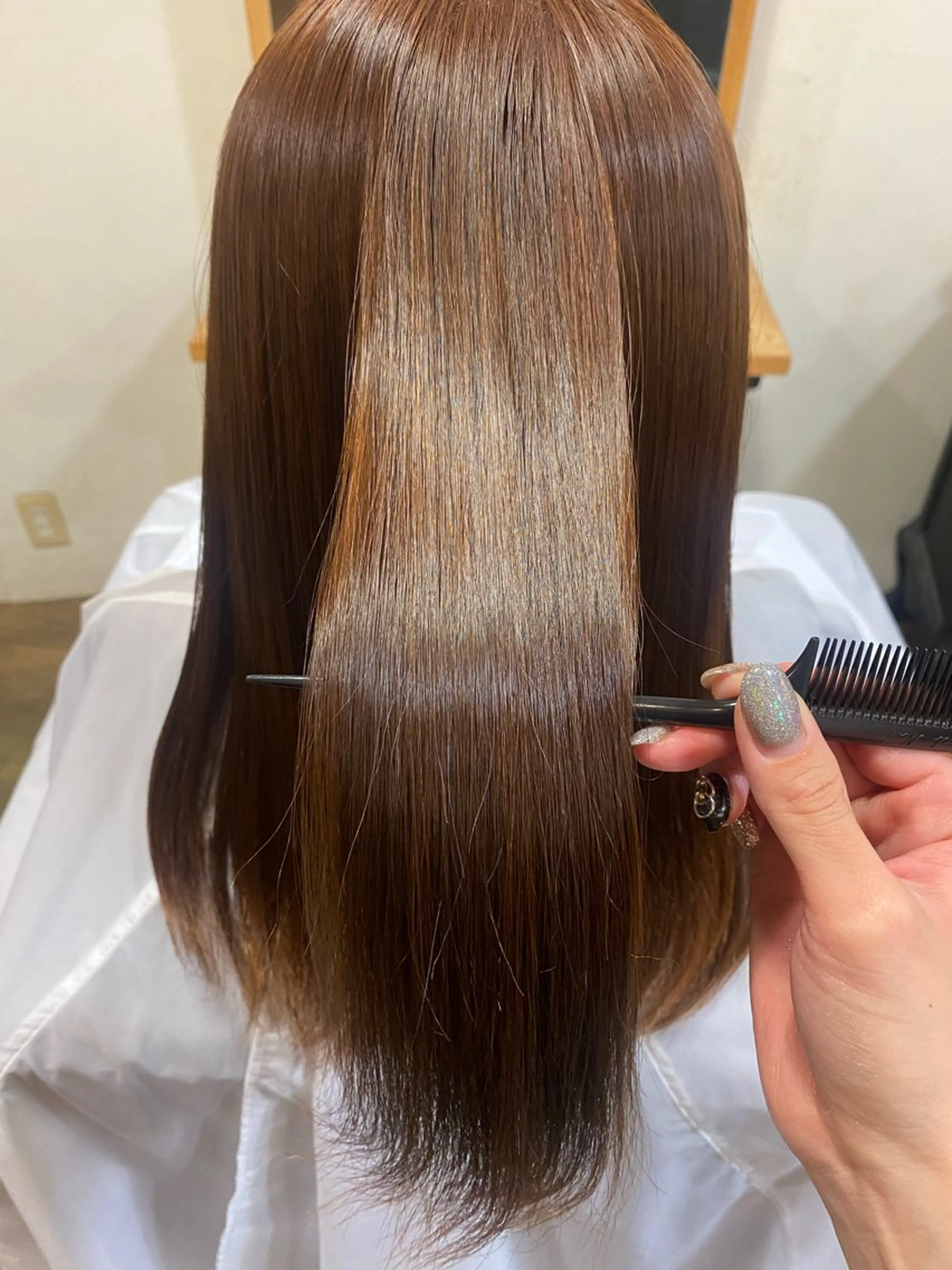 セミロング 牧 藍歌のヘアスタイル