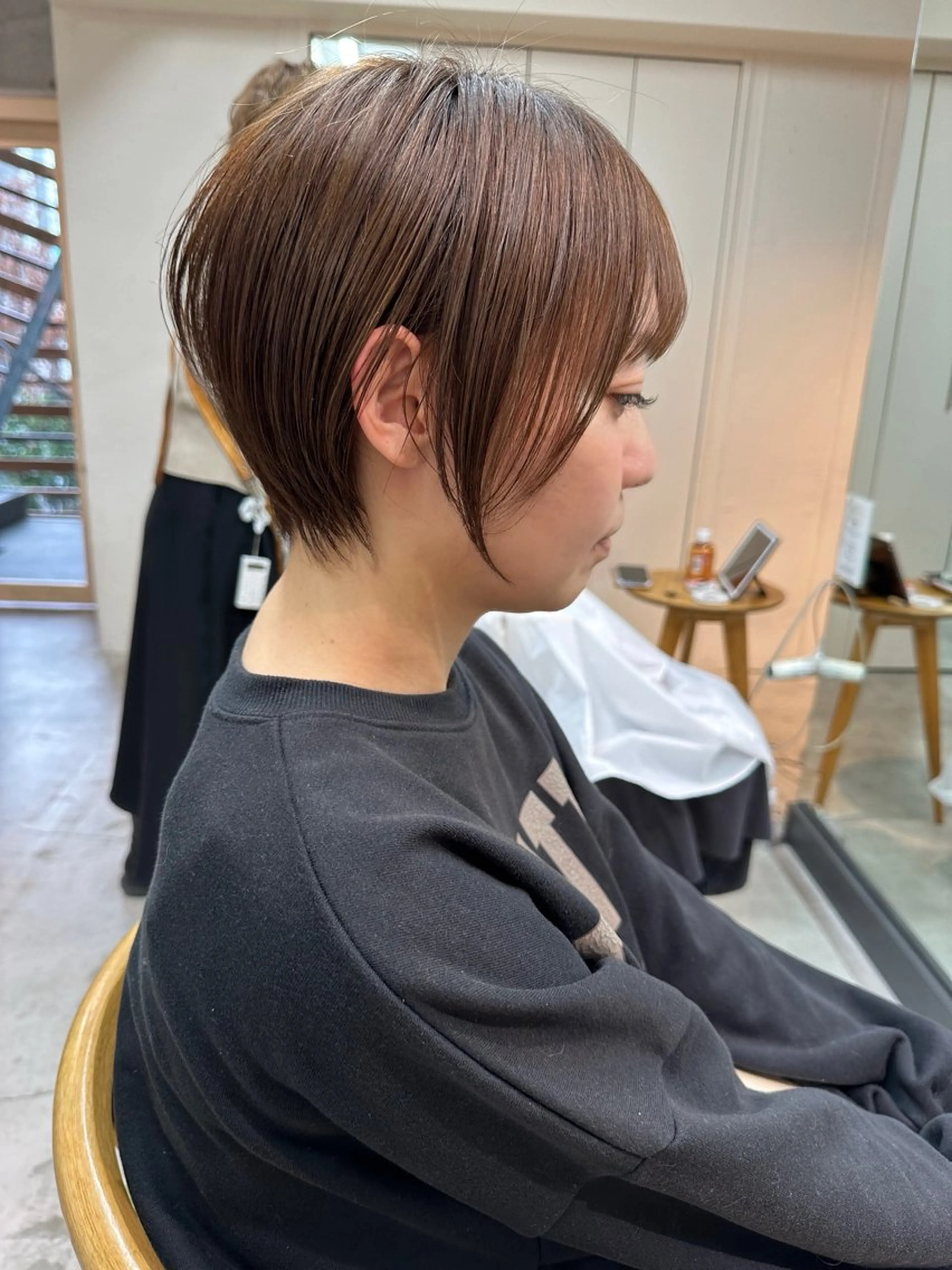 ショート カラー 丸みショート ショートヘア 似合わせショート×透 明感/やじまたかしのヘアスタイル