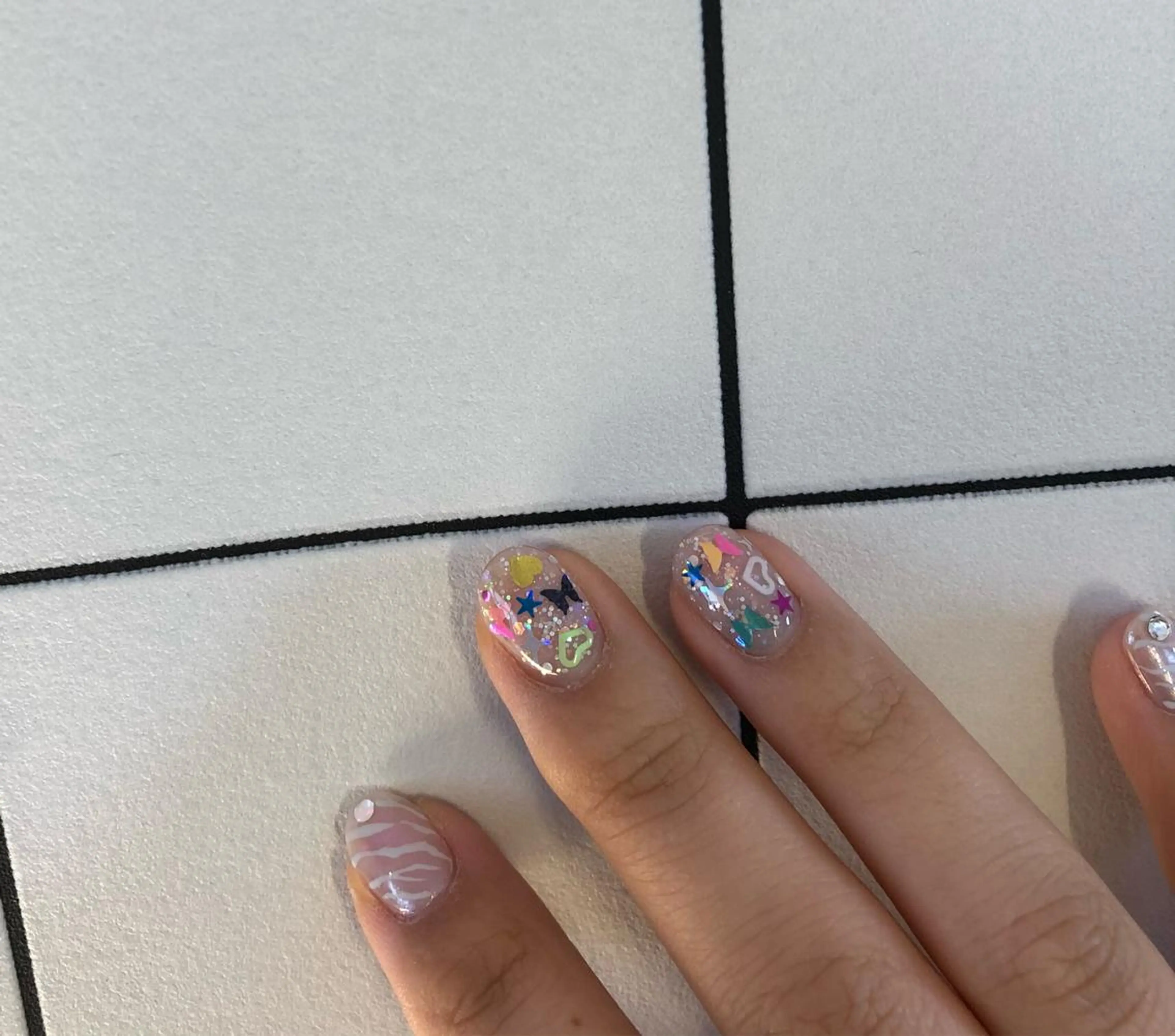 ネイル アニマル柄 パラあり！フィルイン 美フォルムのネイルデザイン